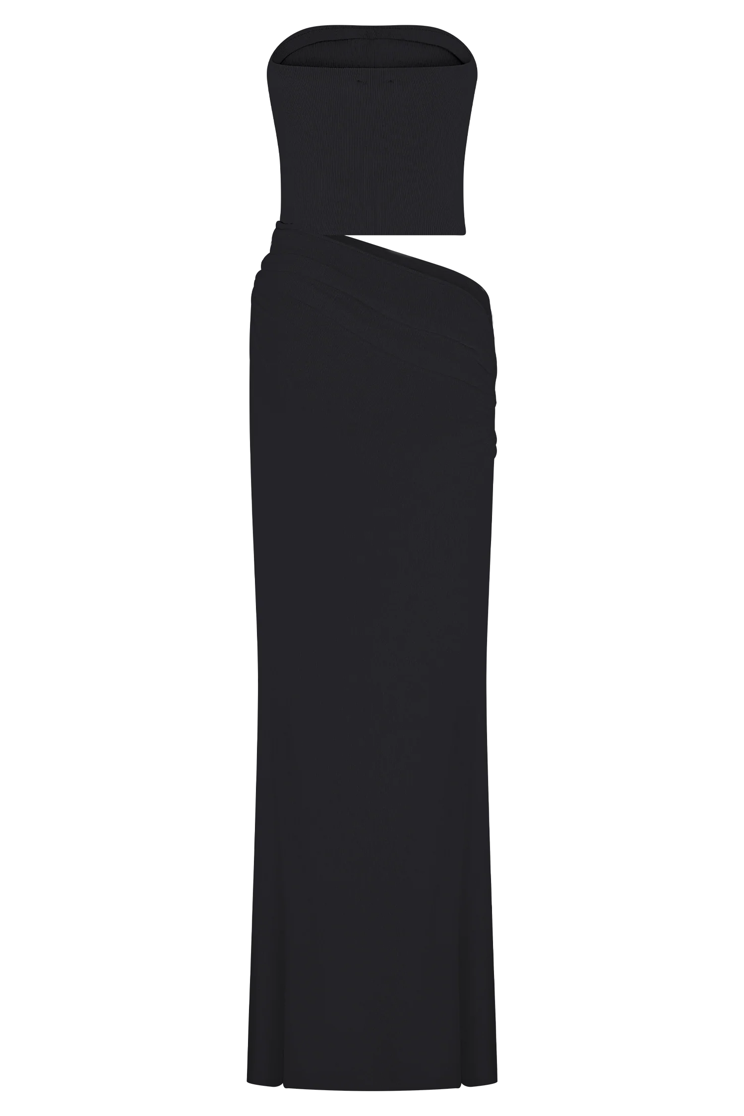 Jasiel Strapless Knit Maxi Dress - Black - Image 8