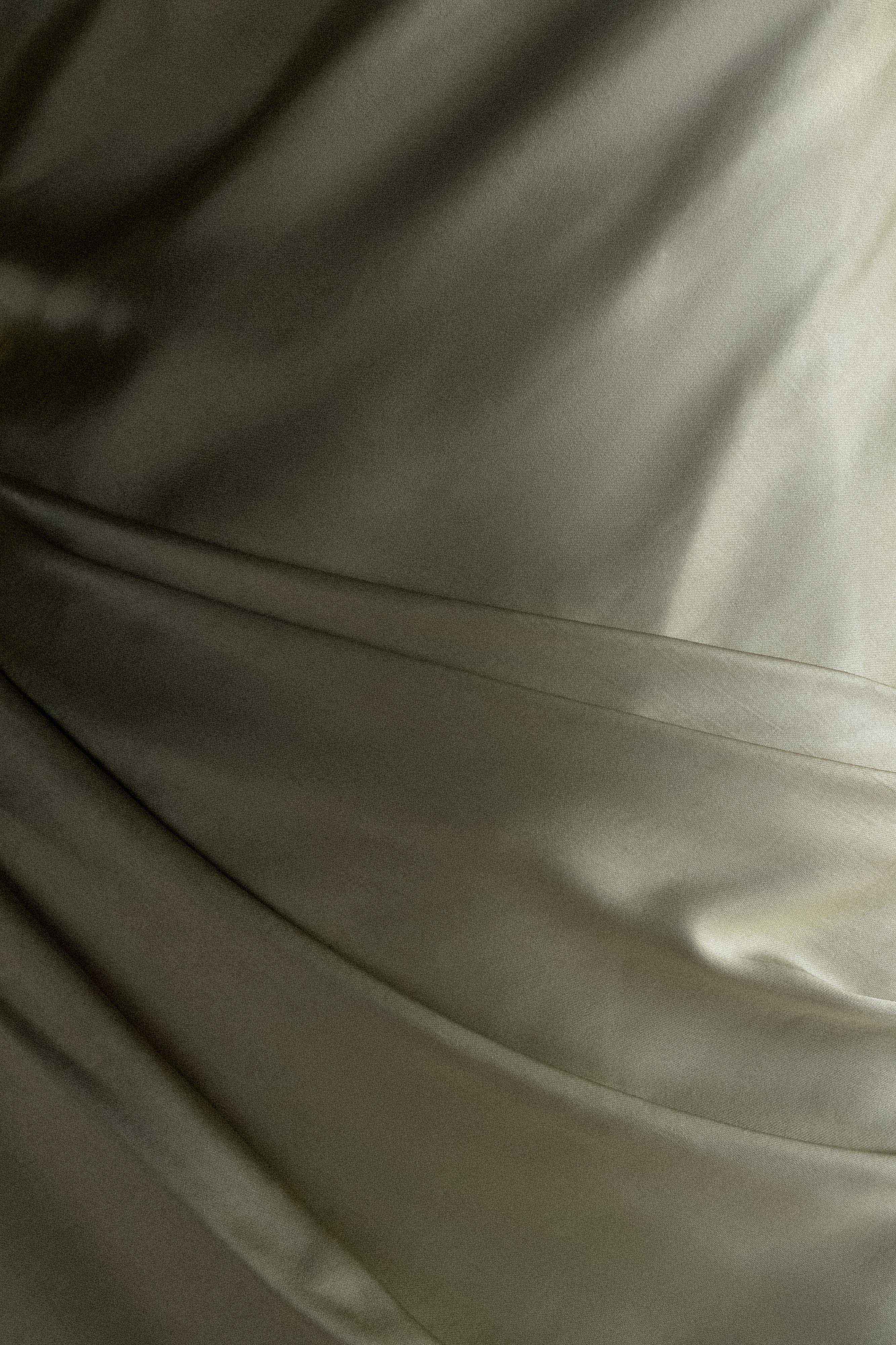 Jasmine Strapless Satin Maxi Dress - Sage - Image 11