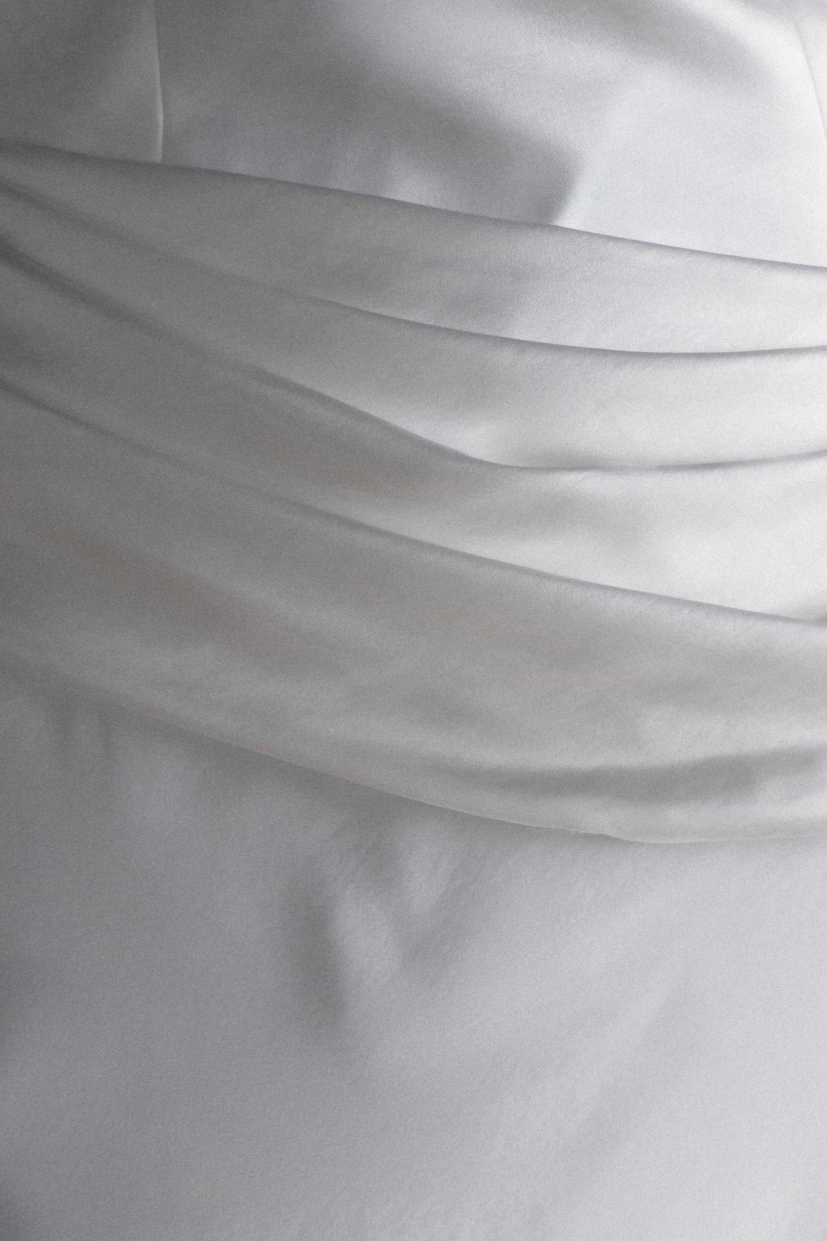 Jasmine Strapless Satin Maxi Dress - White - Image 7