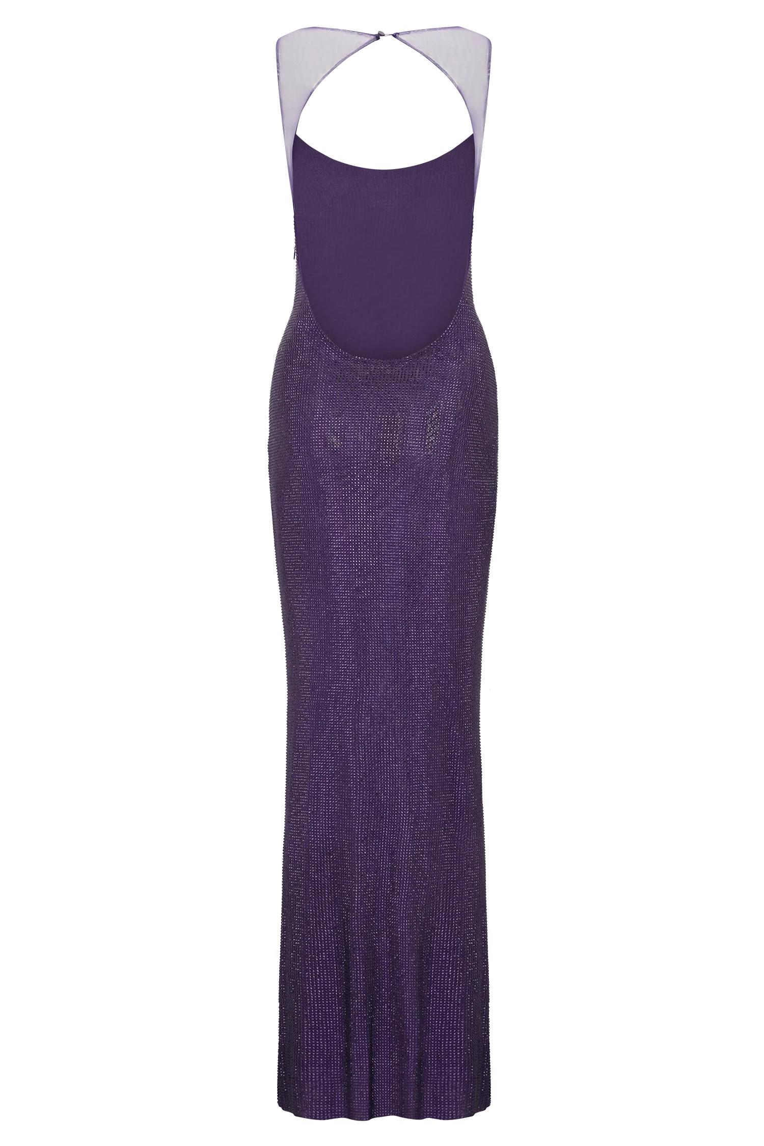 Jasmyn Hot Fix Maxi Dress With Mesh Back - Purple - Image 7