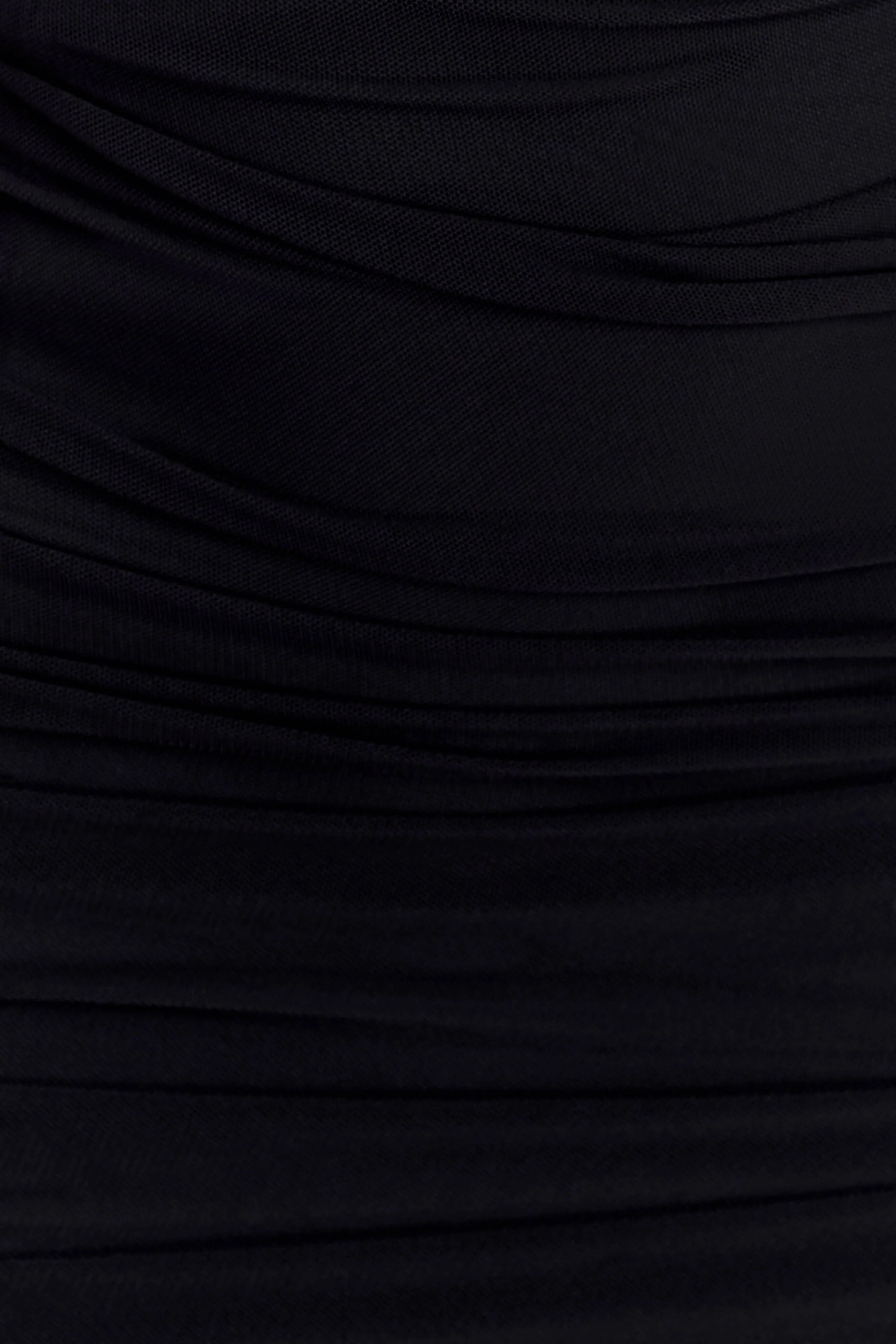 Jianna Strapless Mesh Maxi Dress - Black - Image 6