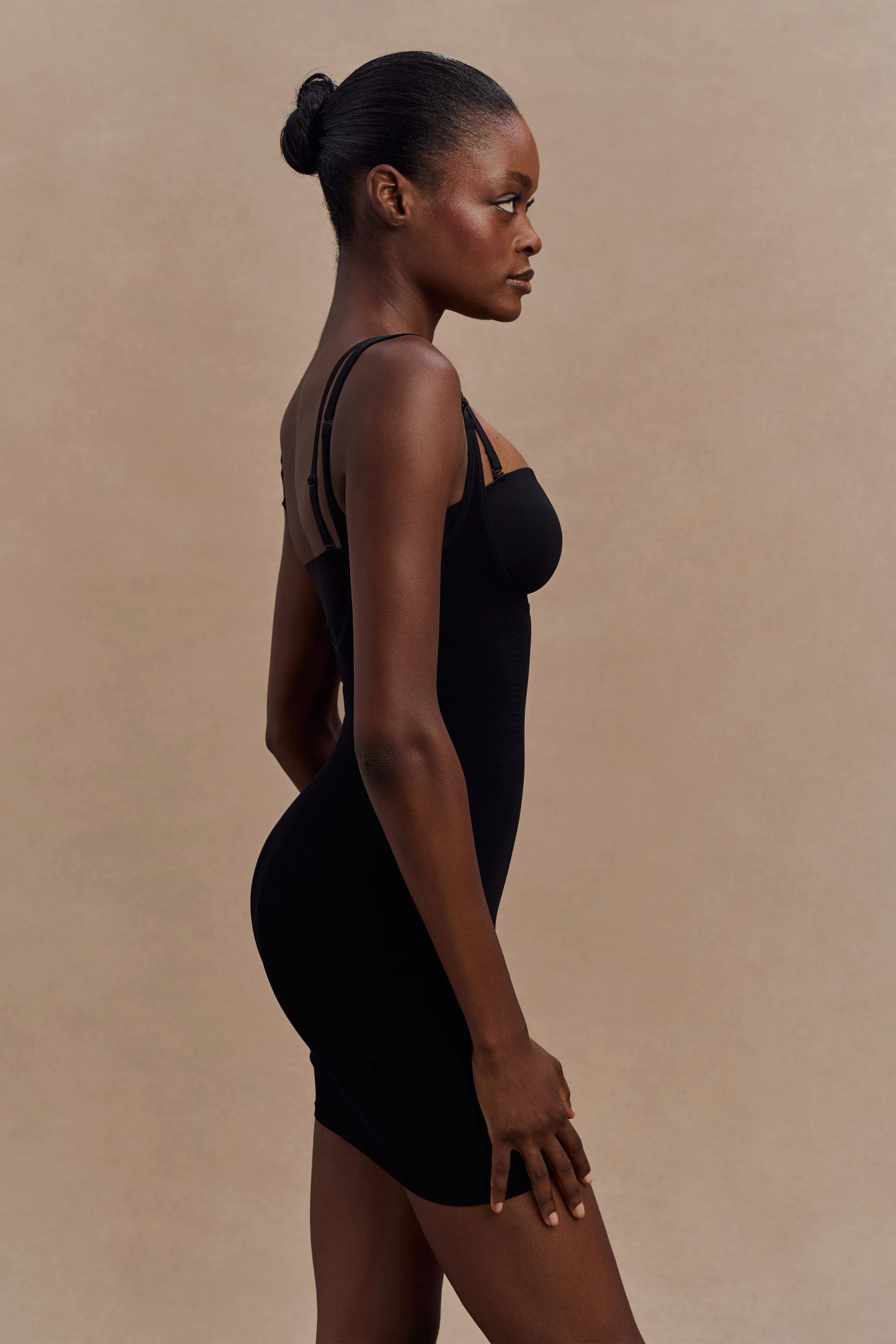Jocelyn Backless Shapewear Mini Dress - Black - Image 4