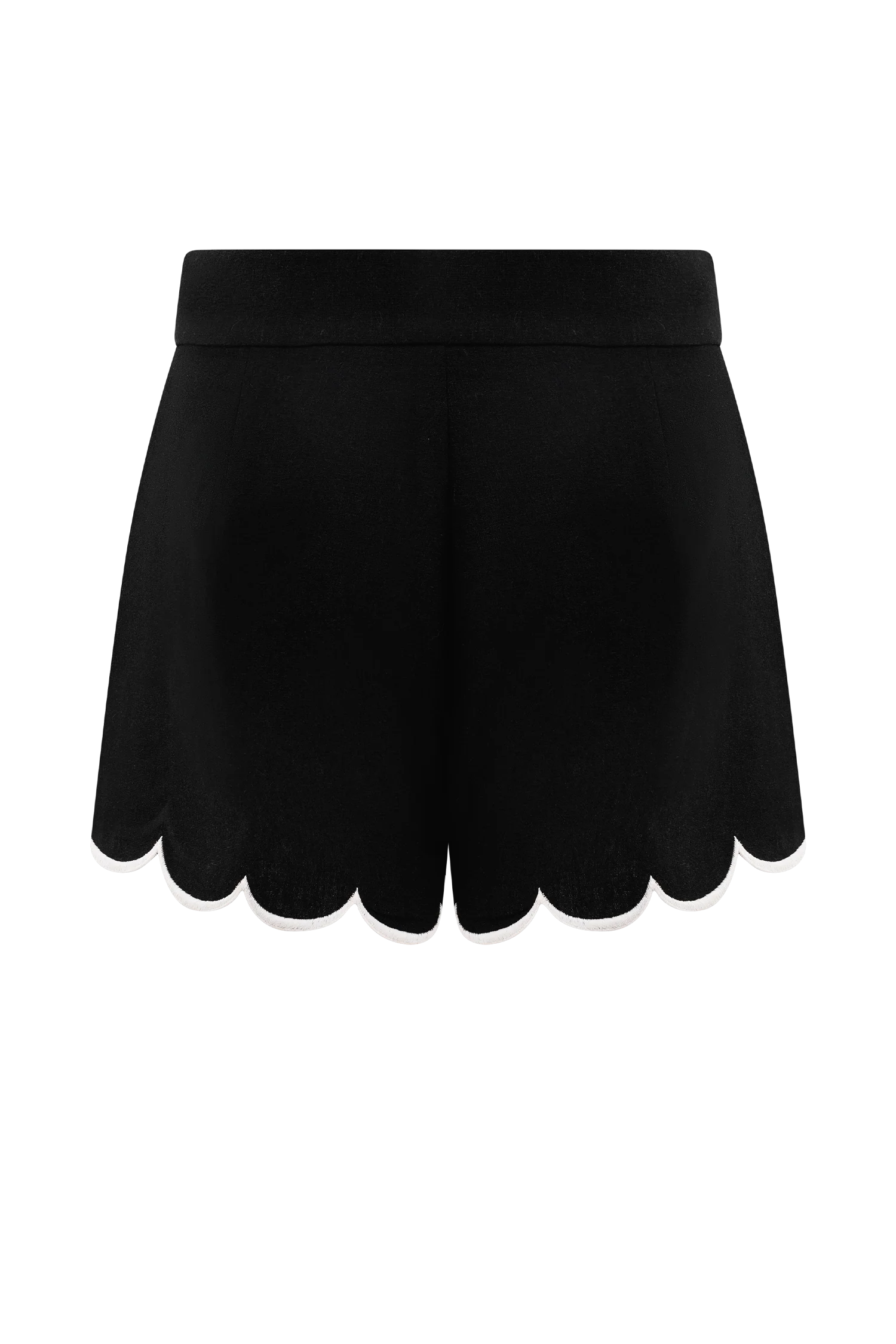 Judith Scallop Shorts - Black - Image 6