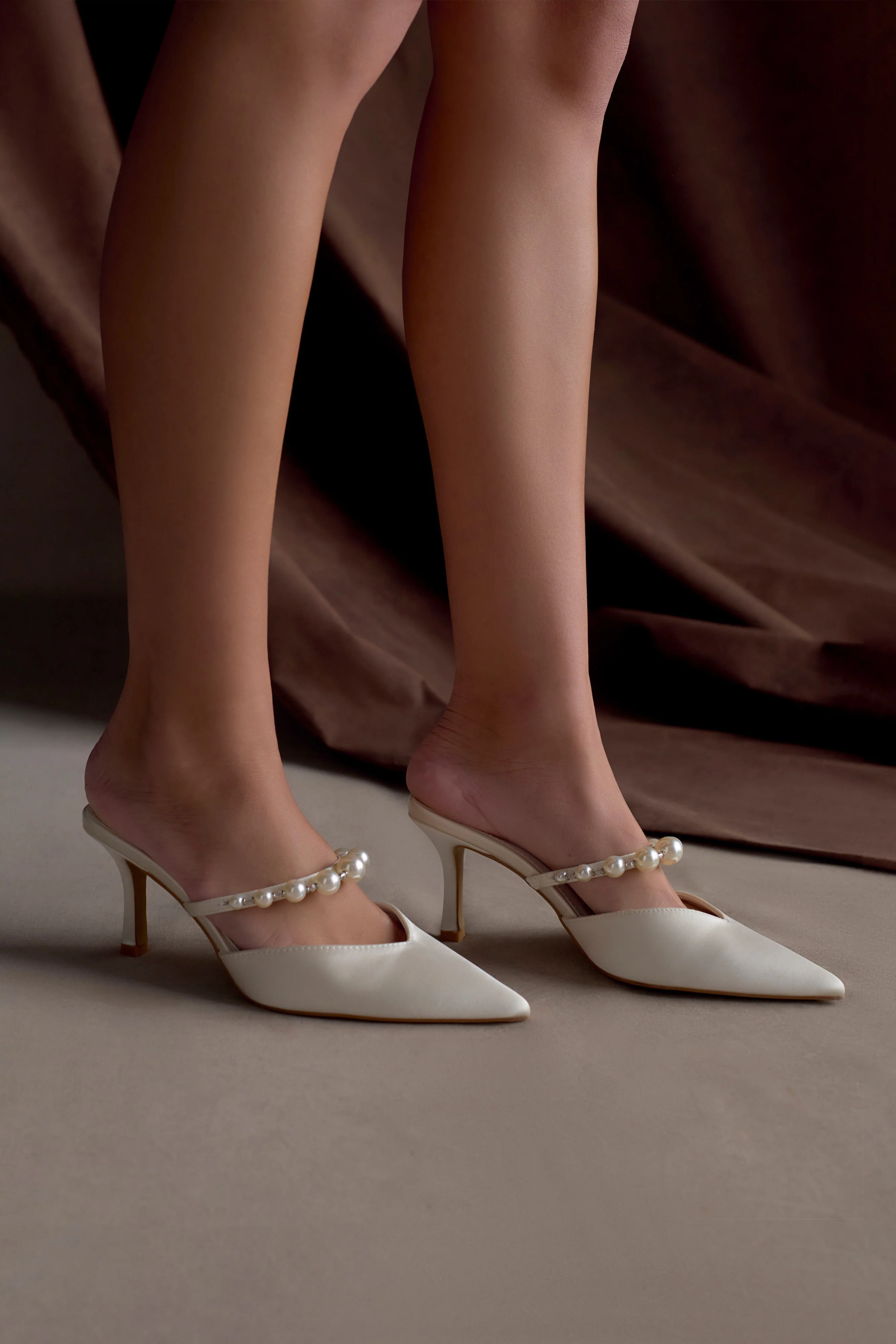 Karla Pearl Mule - Ivory - Image 5