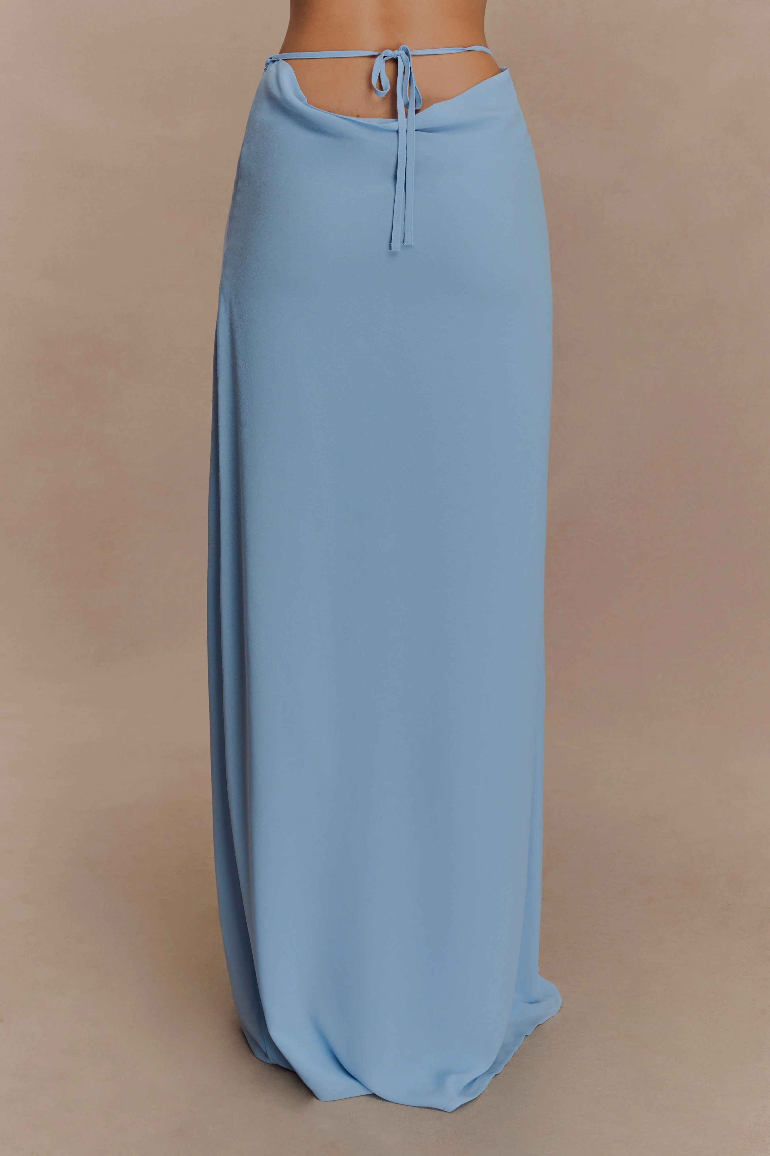 Katalina Chiffon Maxi Skirt - Sky Blue - Image 2