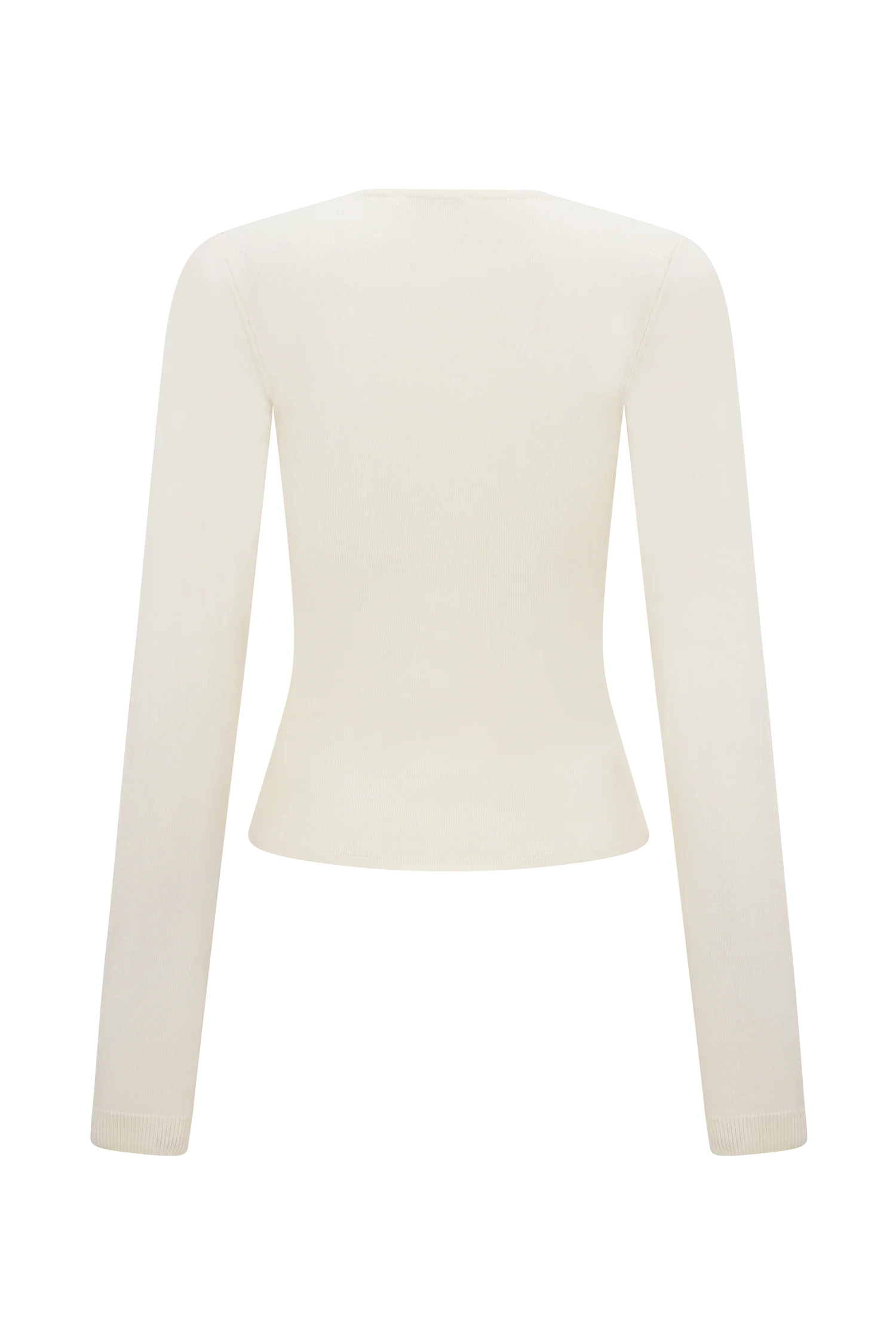 Kaylen Knit Long Sleeve Top - Ivory - Image 8