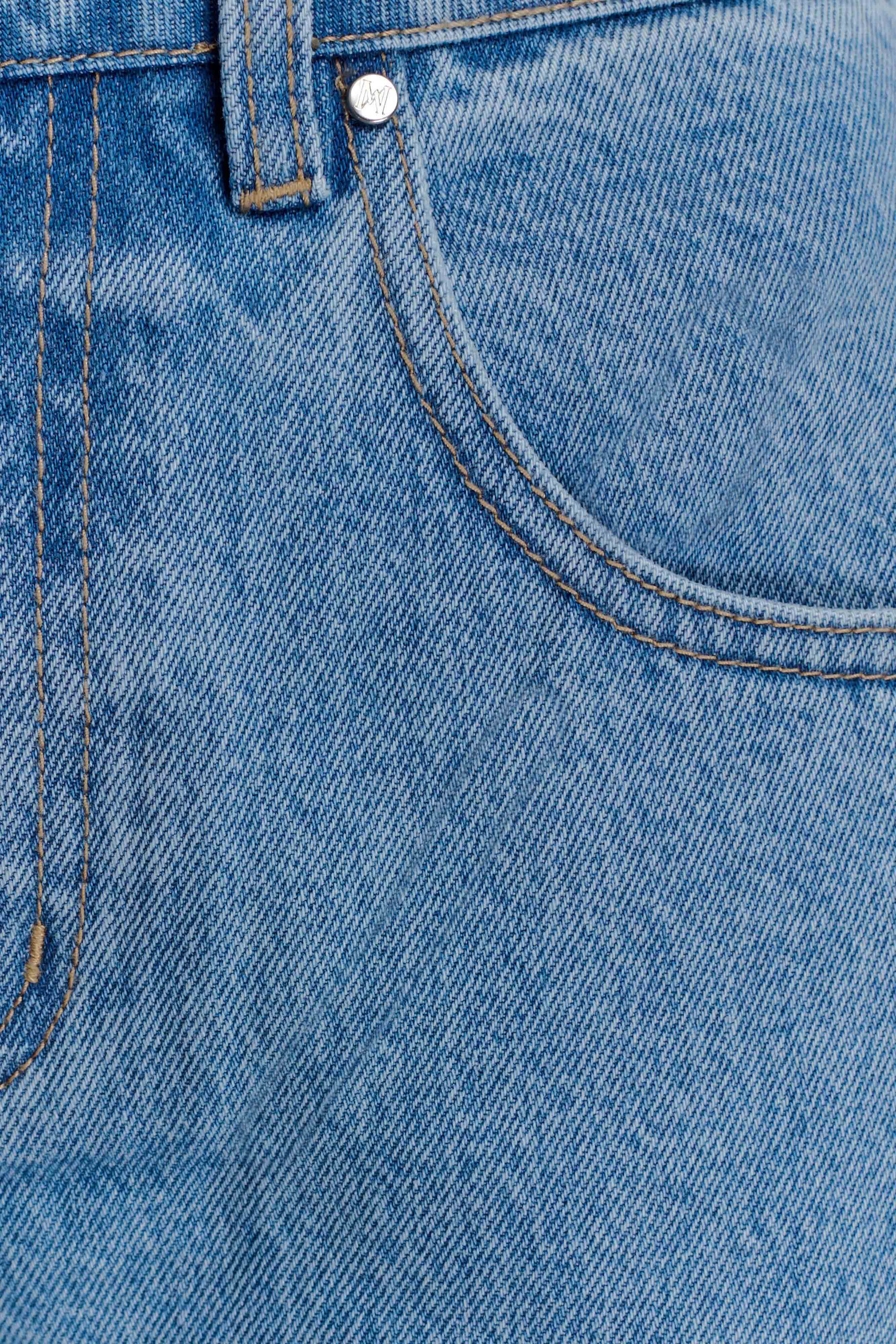 Kirralee Straight Leg Cuffed Jeans - Classic Blue - Image 8