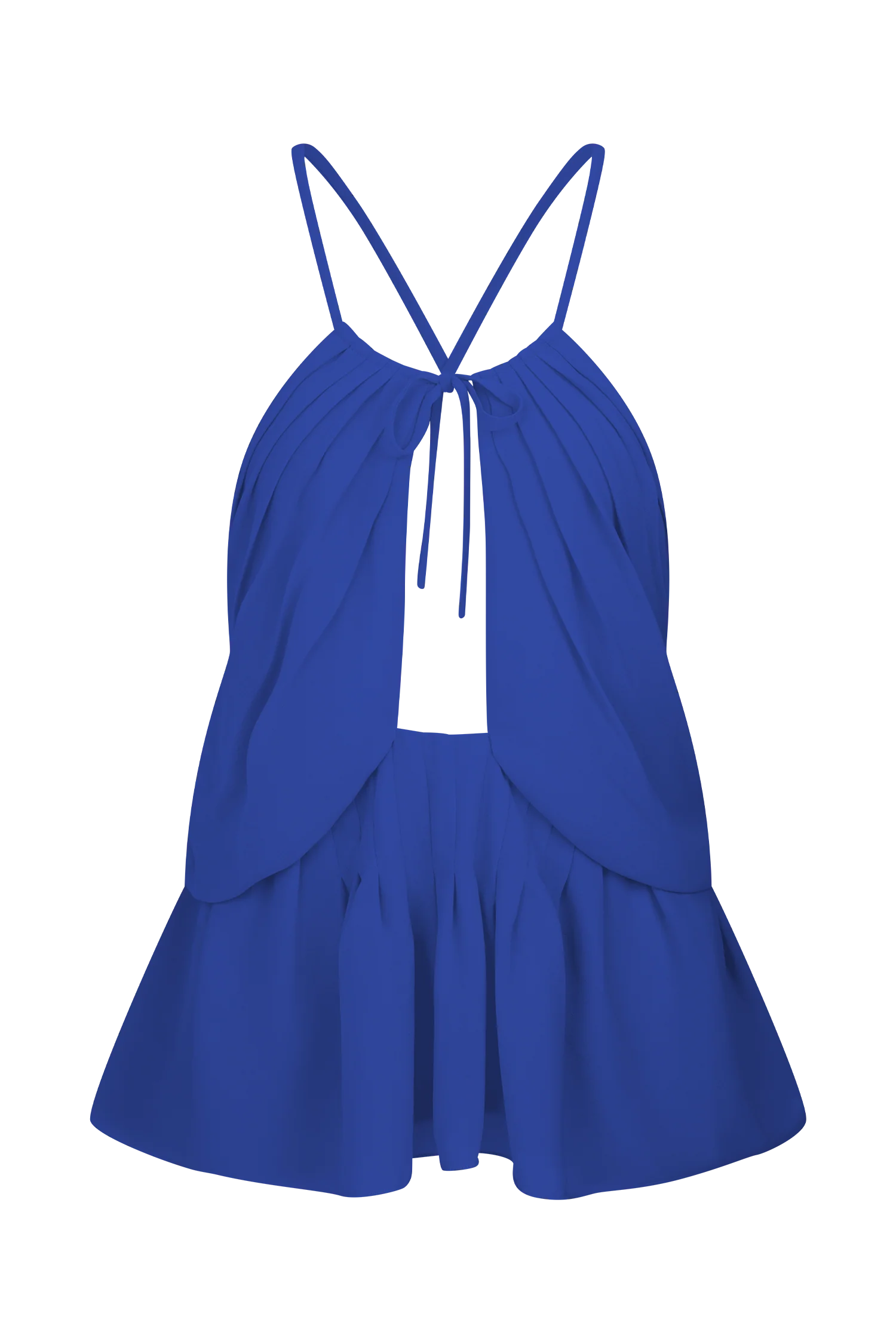 Korra Chiffon Halter Top - Cobalt Blue - Image 7