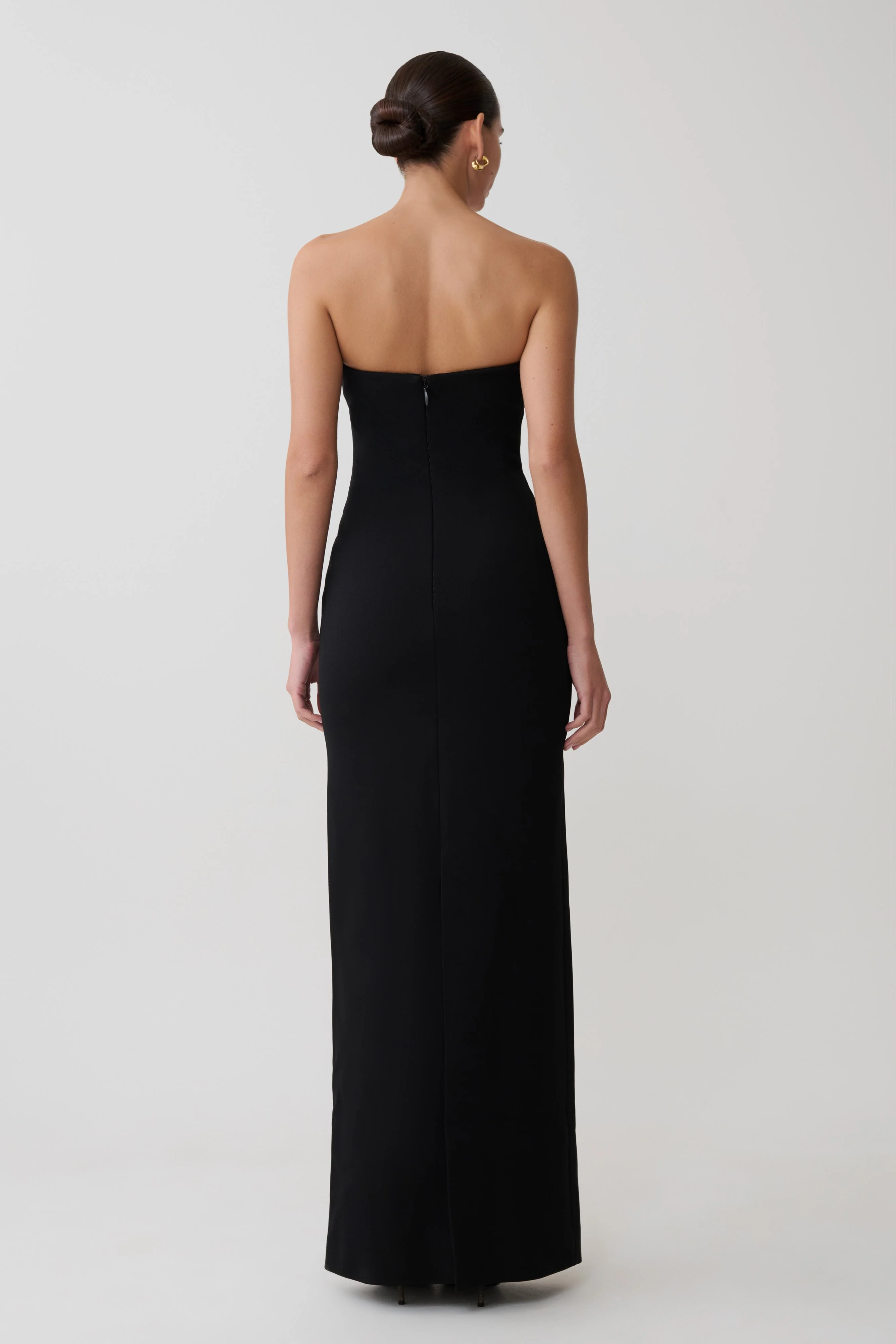 Lianne Strapless Maxi Dress - Black - Image 2