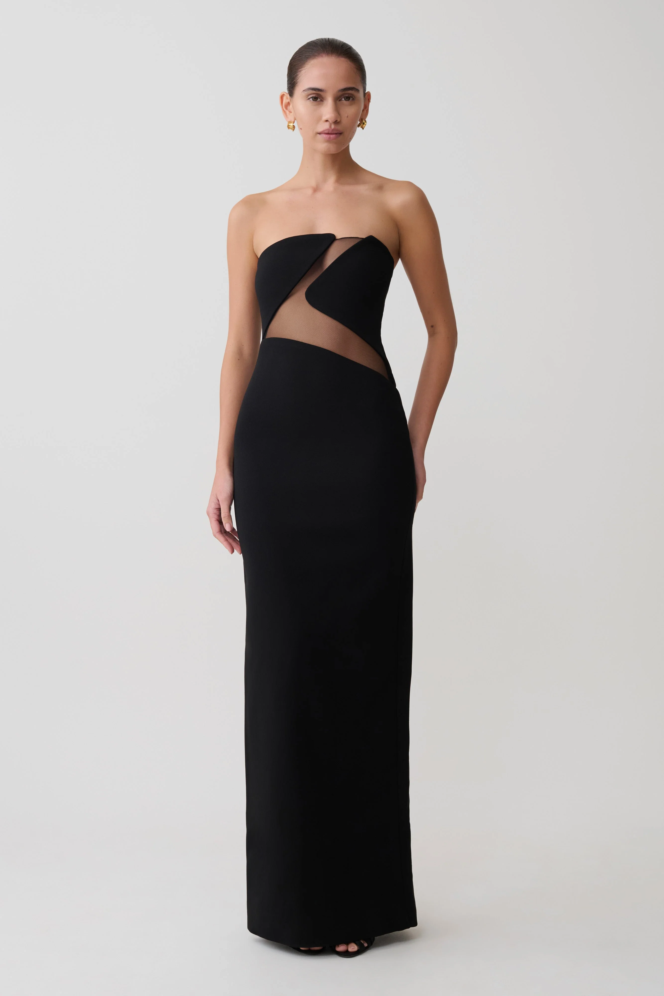 Lianne Strapless Maxi Dress - Black - Image 4