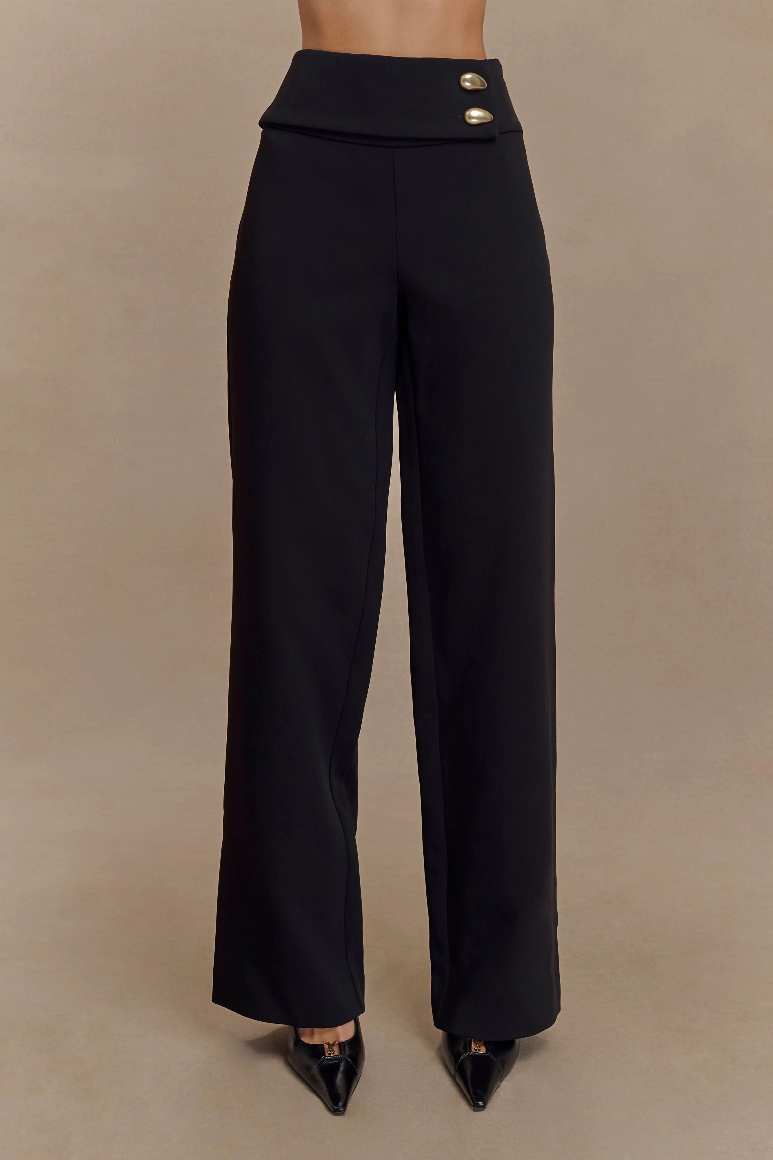 Lindie Straight Leg Suiting Pants - Black - Image 4