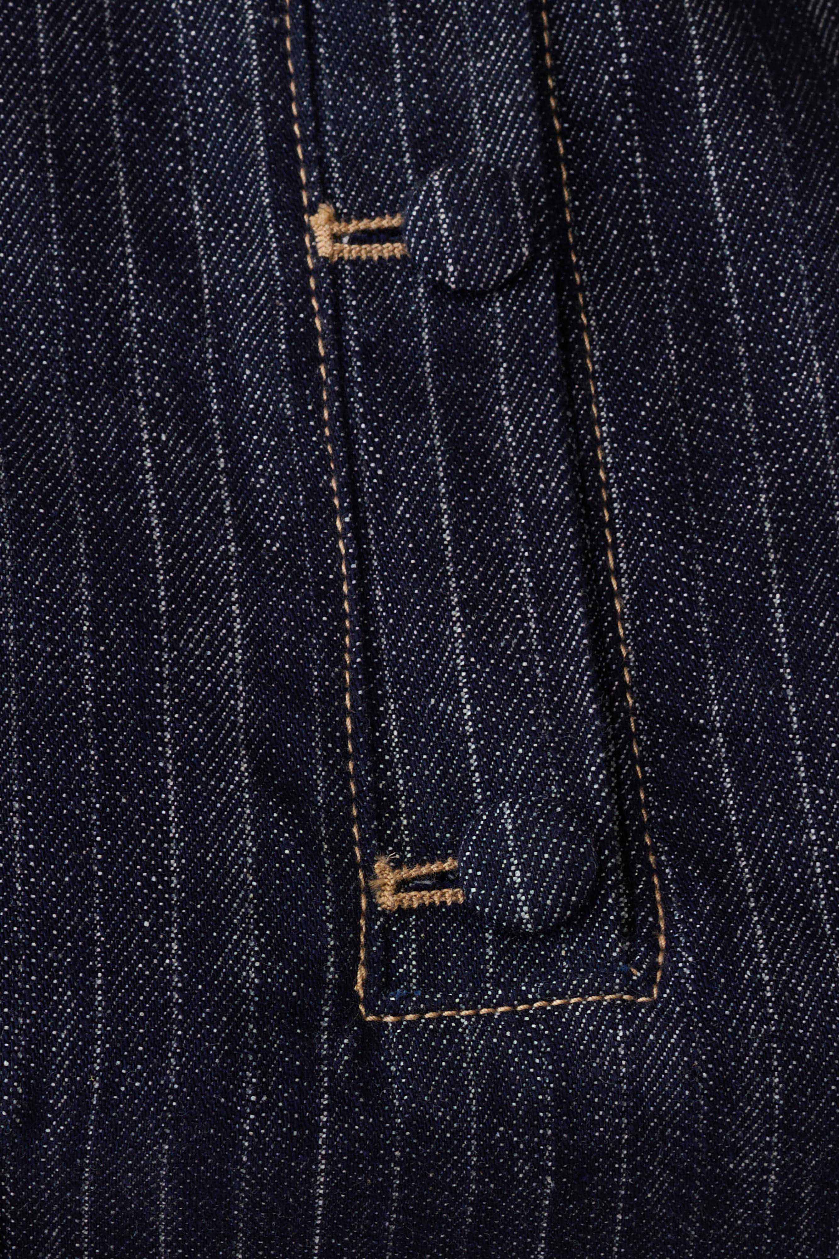 Loraine Sleeveless Denim Top - Indigo Pinstripe - Image 7