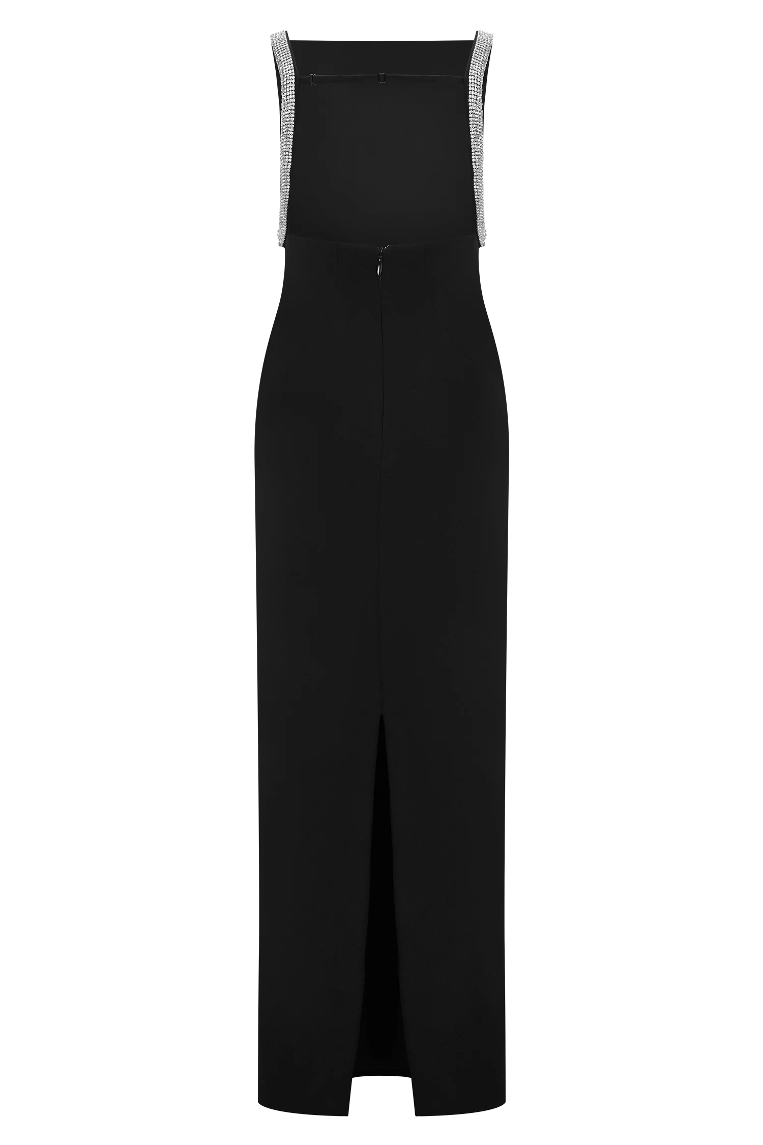 Lorde Embellished Crepe Maxi Dress - Black - Image 12
