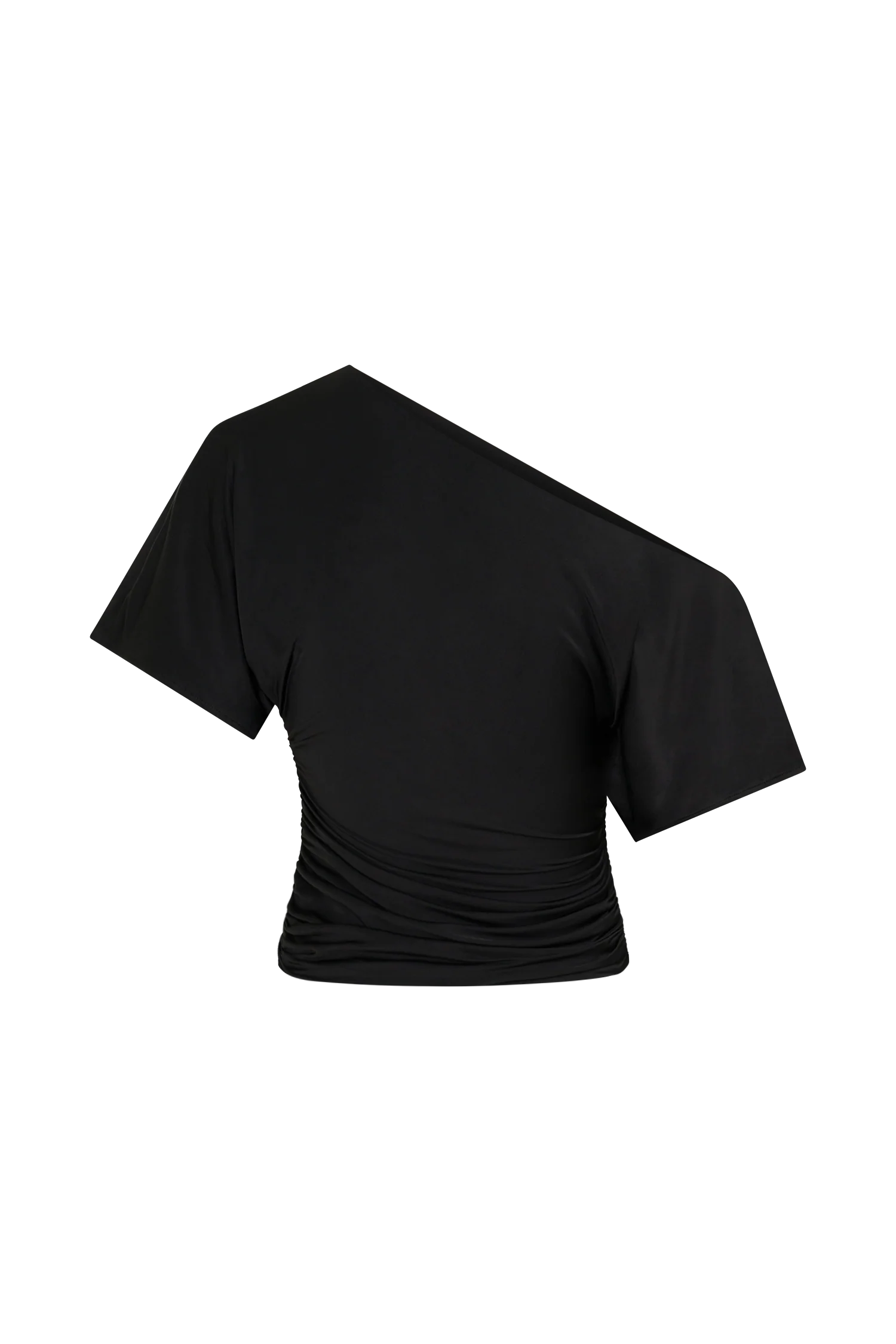 Luu Off Shoulder Slinky Top - Black - Image 9