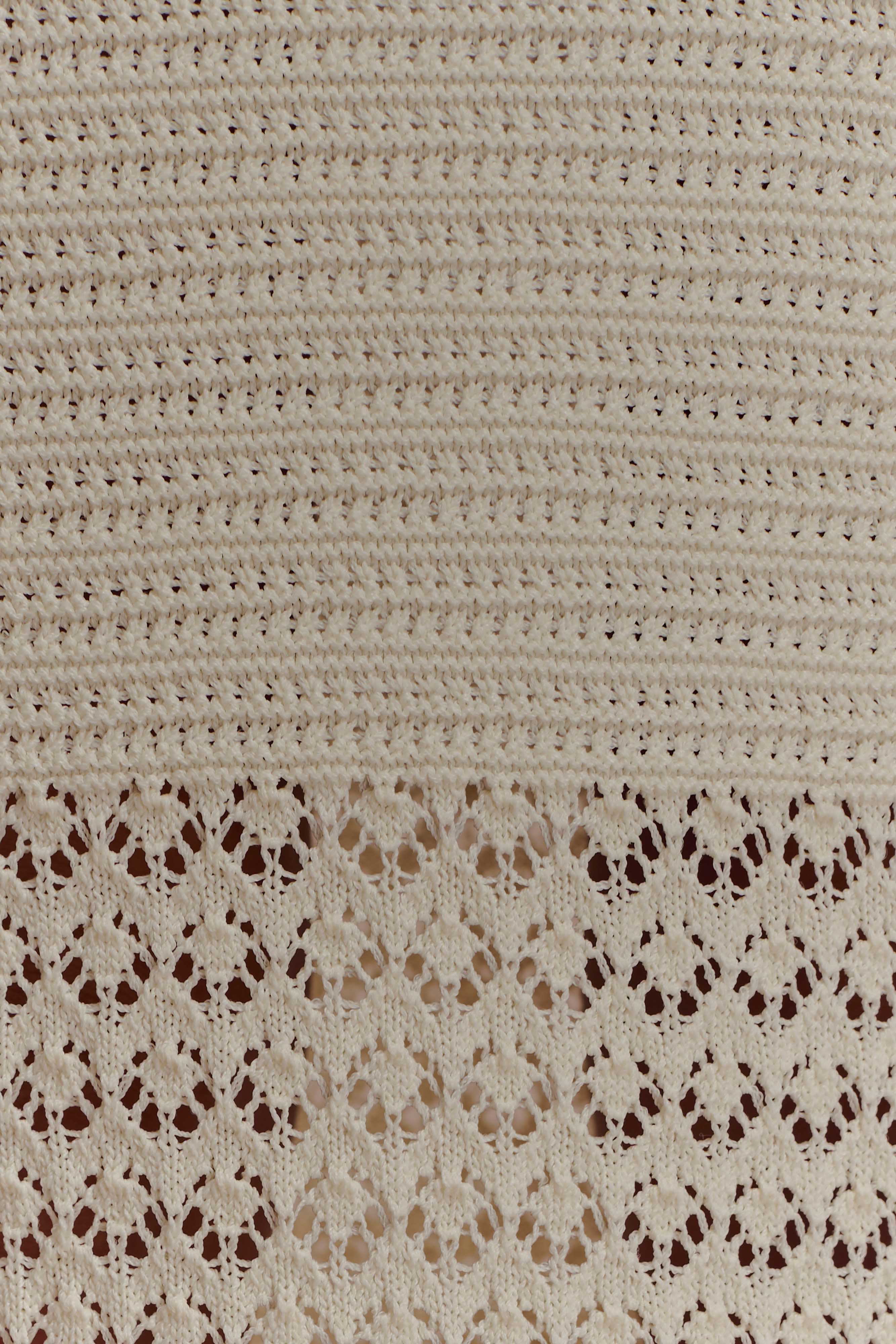 Madeline Scallop Knit Midi Skirt - Ivory - Image 9