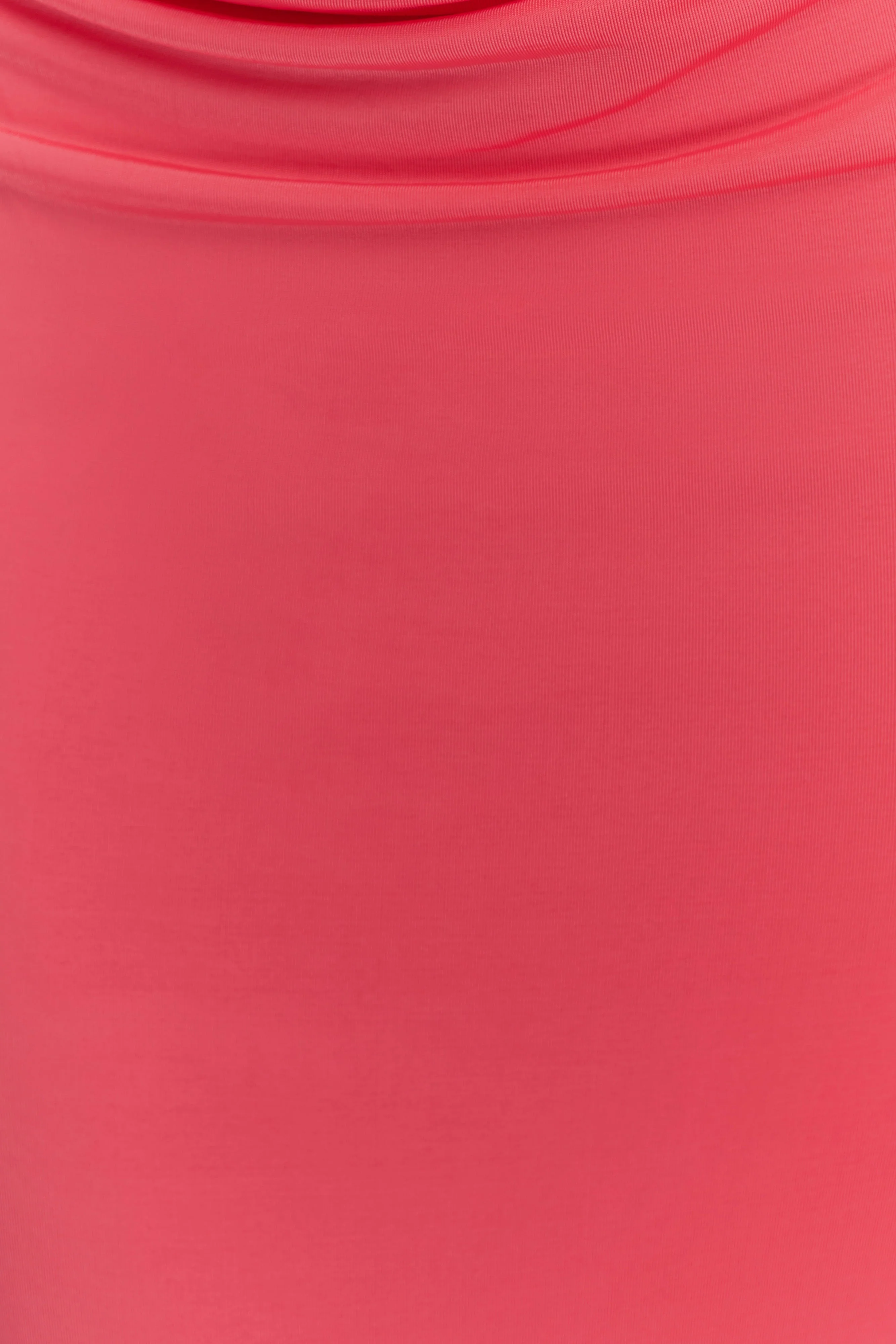 Madison Strapless Slinky Maxi Dress - Coral - Image 5