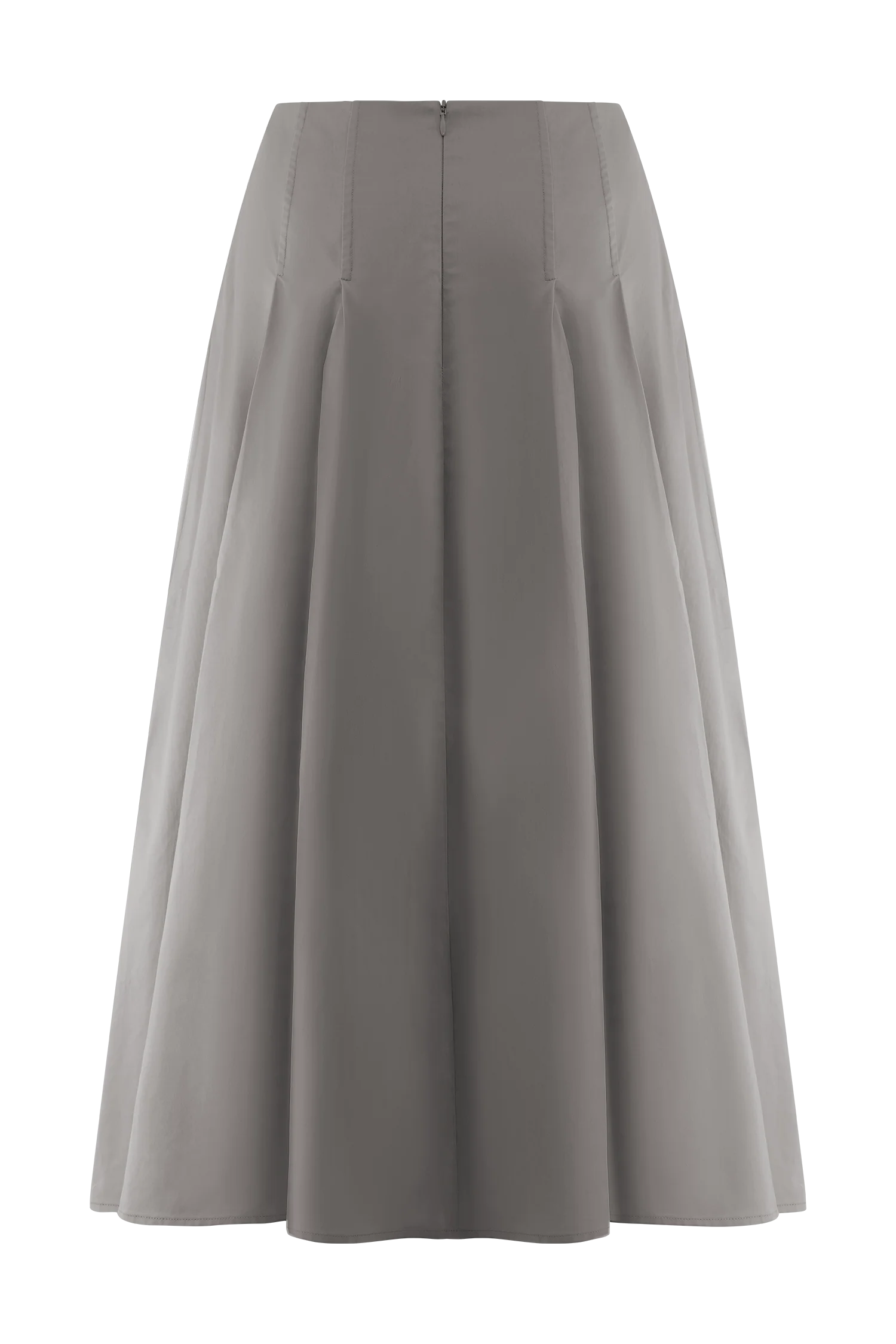 Mae A-Line Midi Skirt - Pebble Brown - Image 8