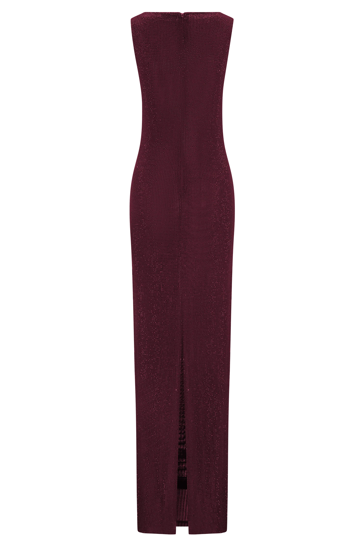 Magnolia Sleeveless Diamante Maxi Dress - Wine - Image 5