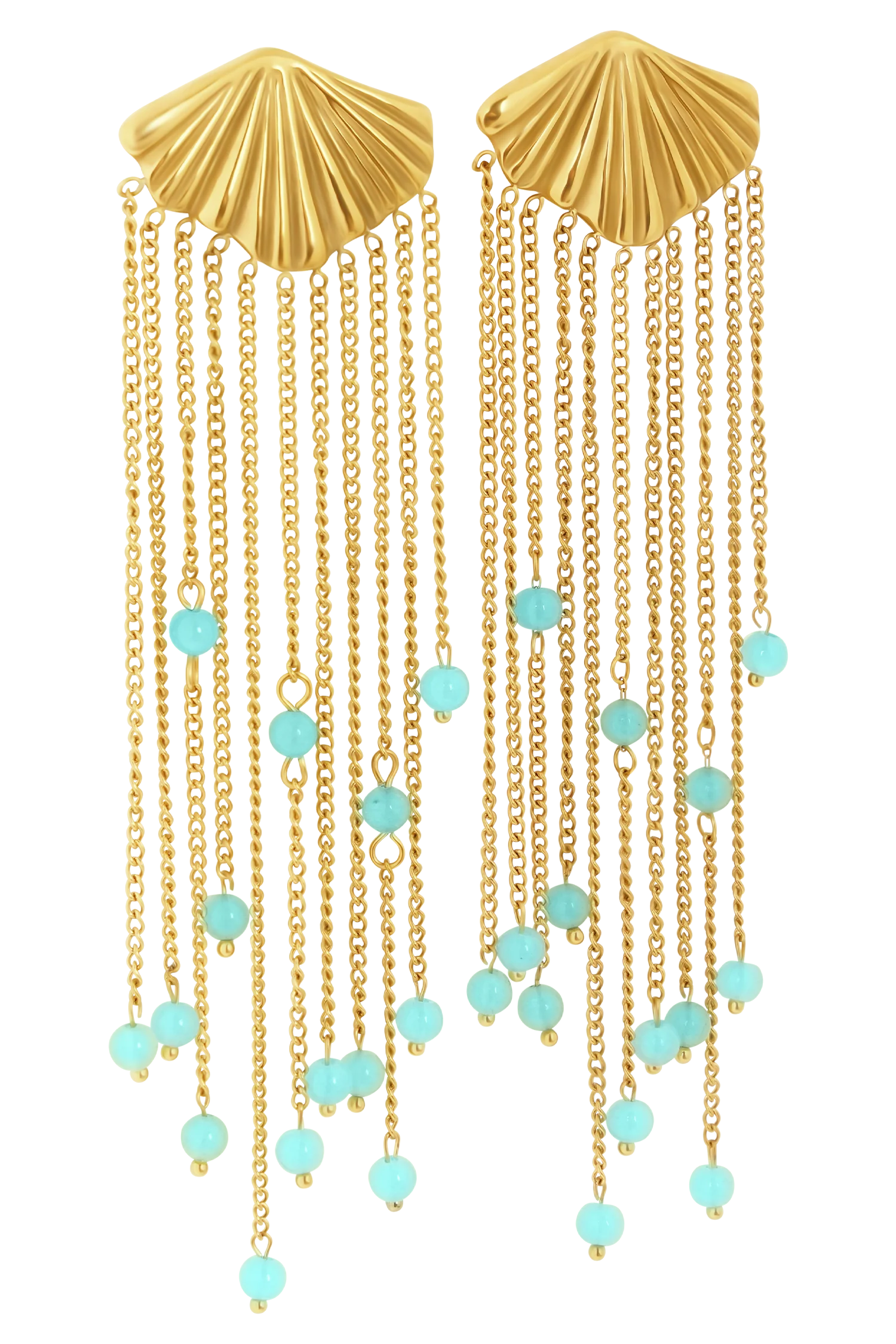 Maia Chandelier Earrings - Gold - Image 6