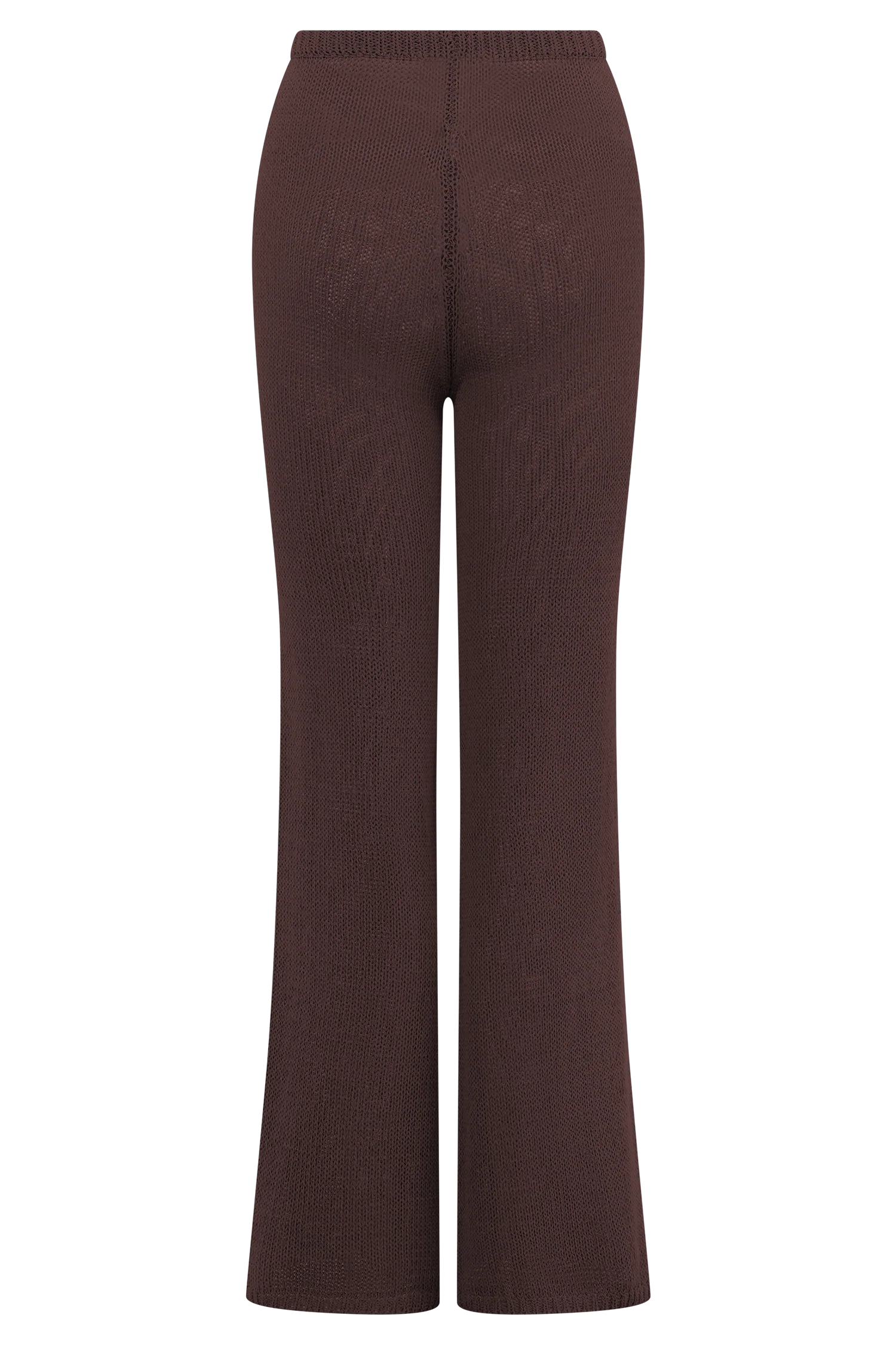 Malani Wide Leg Knit Pants - Chocolate - Image 6
