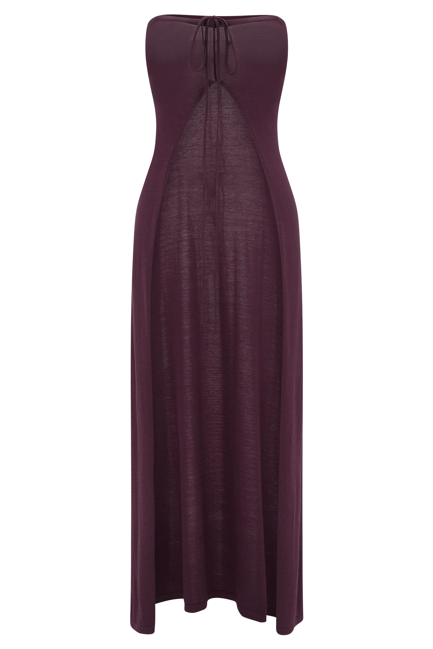 Marimae Long Knit Top - Plum - Image 7