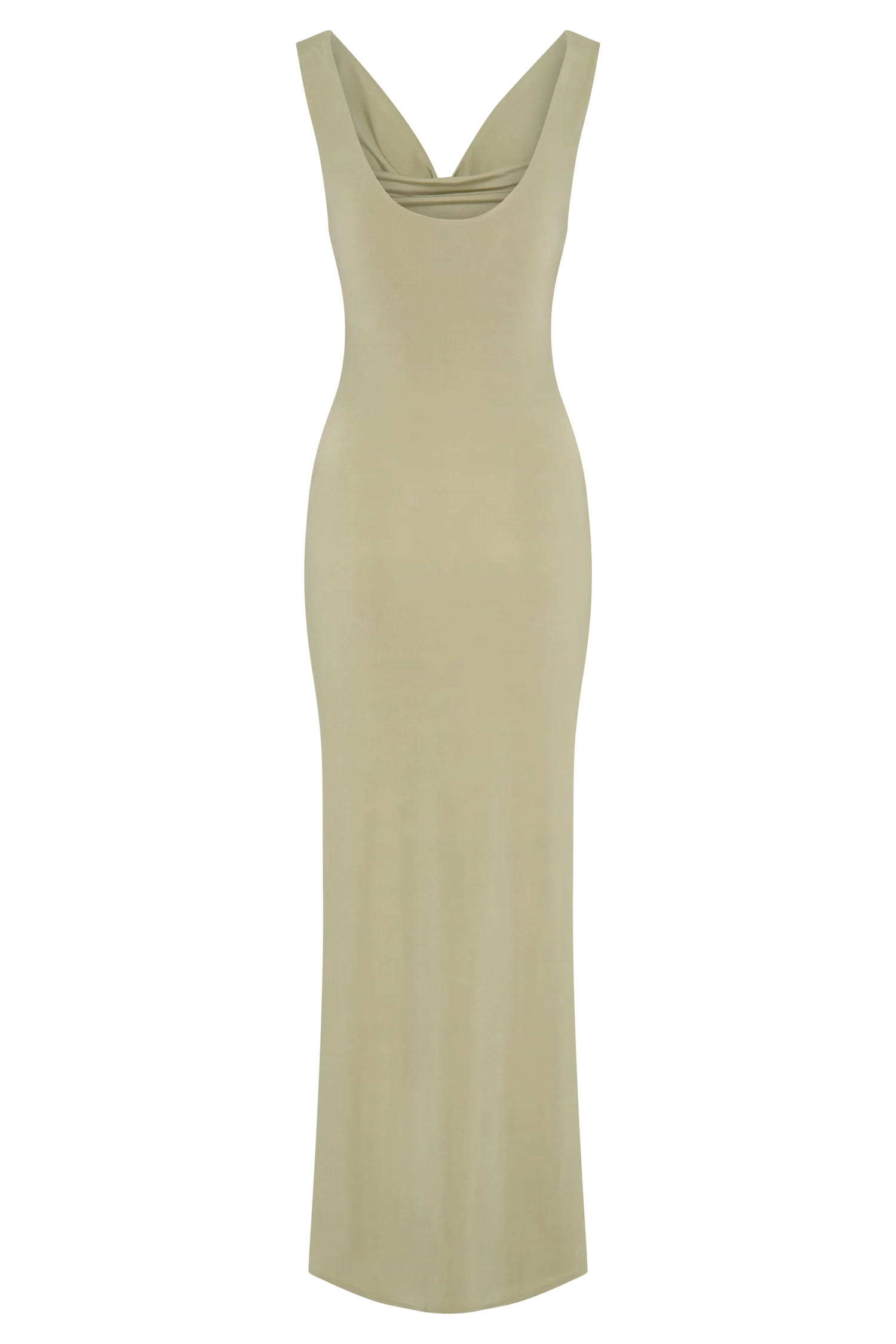 Marta Slinky Cowl Maxi Dress - Sage - Image 10