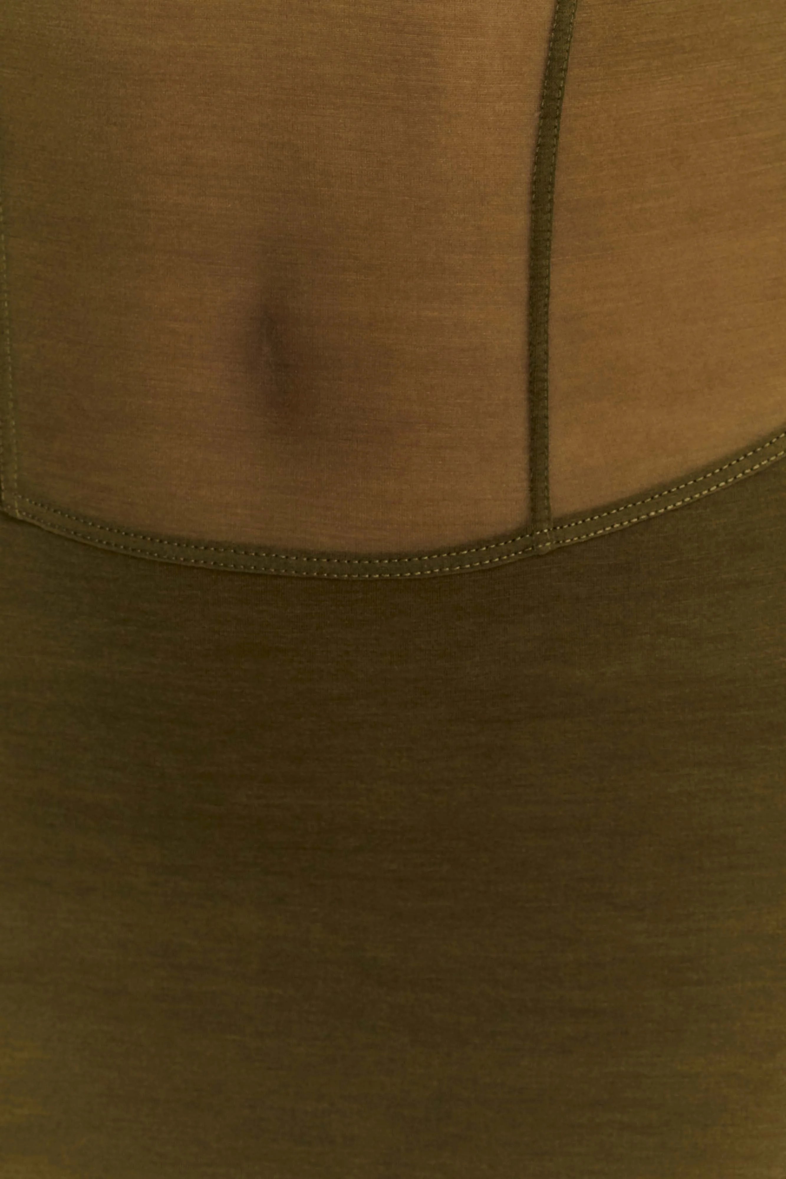 Maryk Mesh Mini Dress - Khaki - Image 4