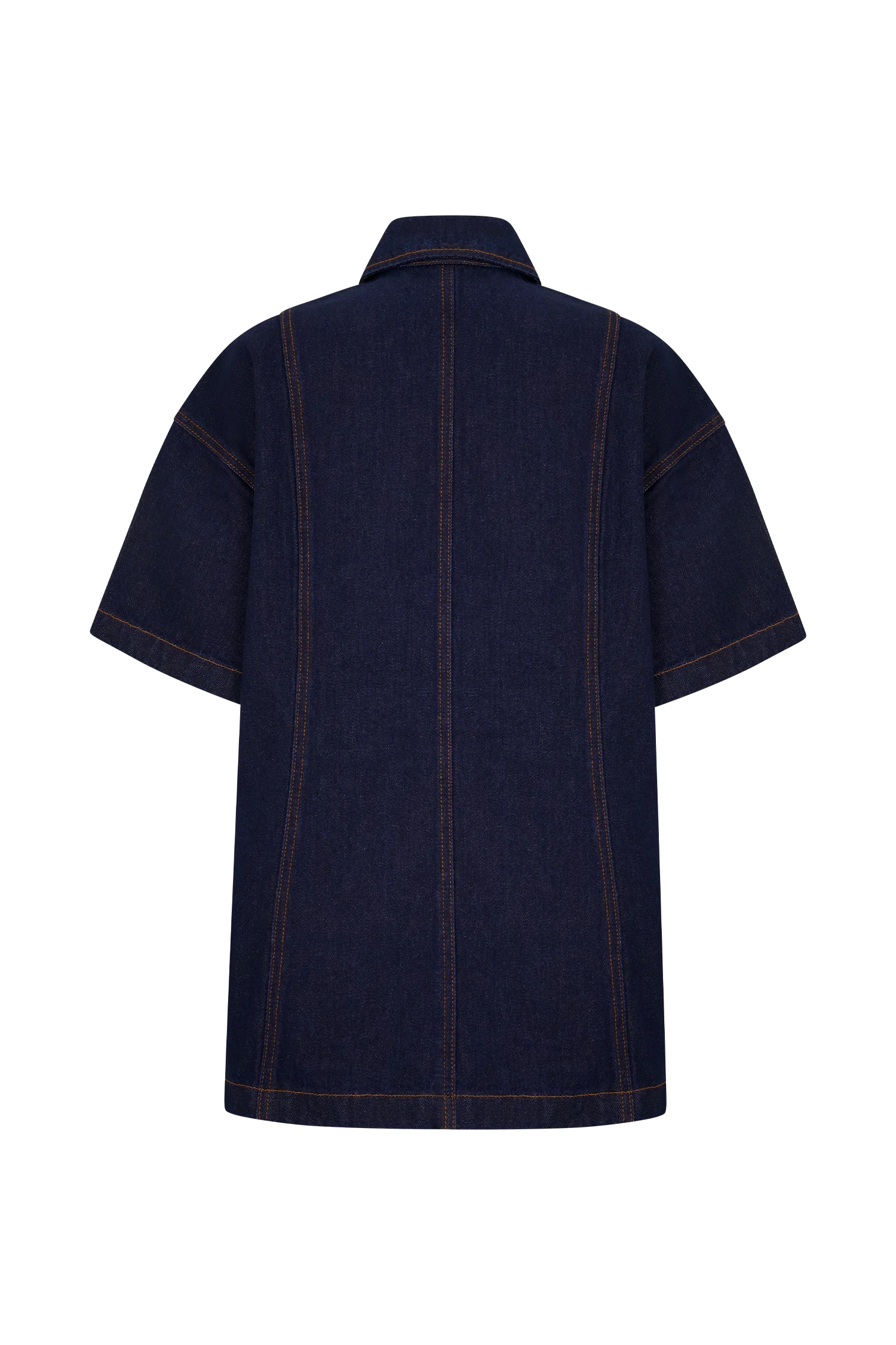 Maya Oversized Denim Shirt - Indigo Blue - Image 6