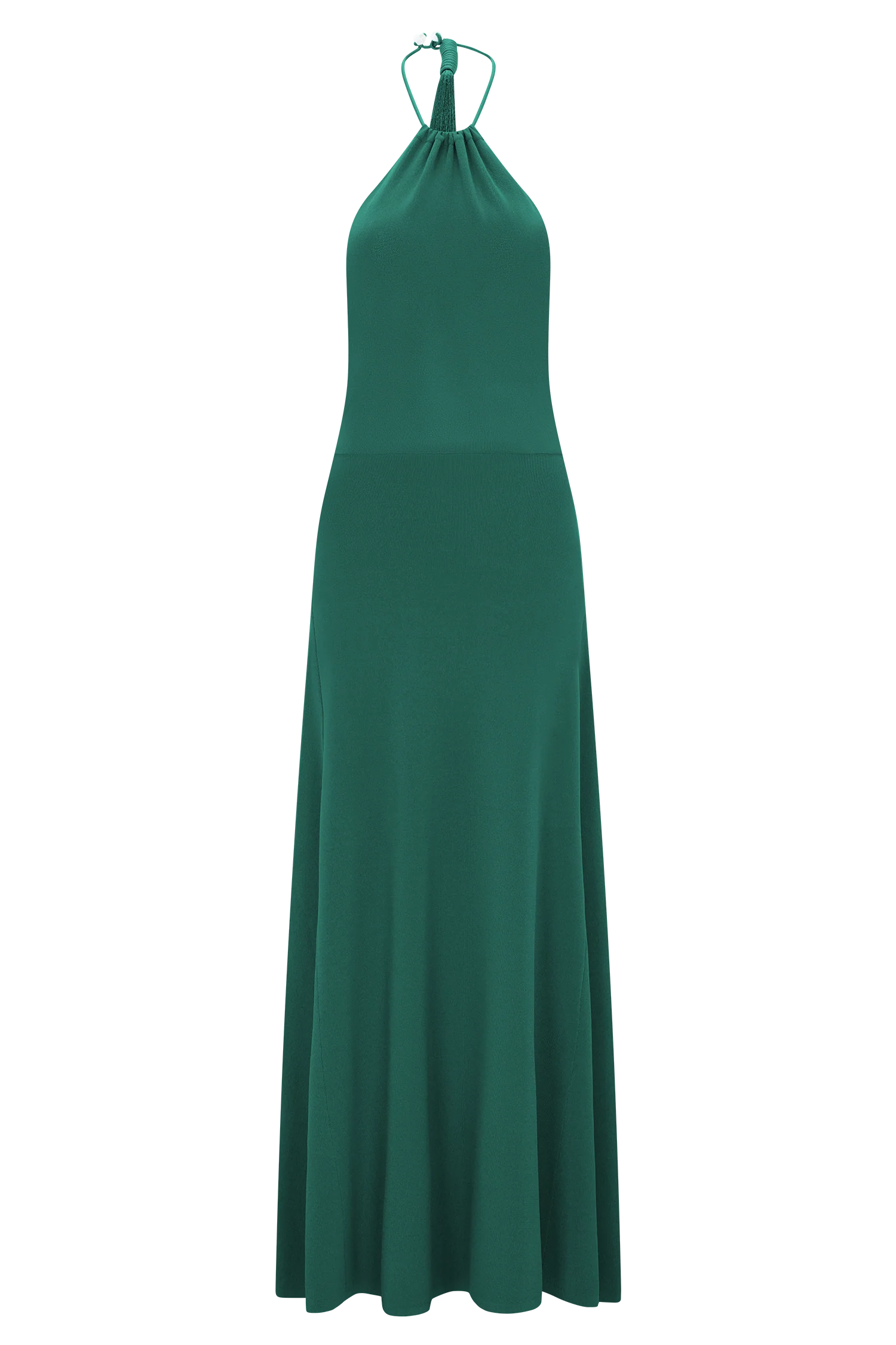 Meg Halter Tassel Maxi Dress - Emerald - Image 8
