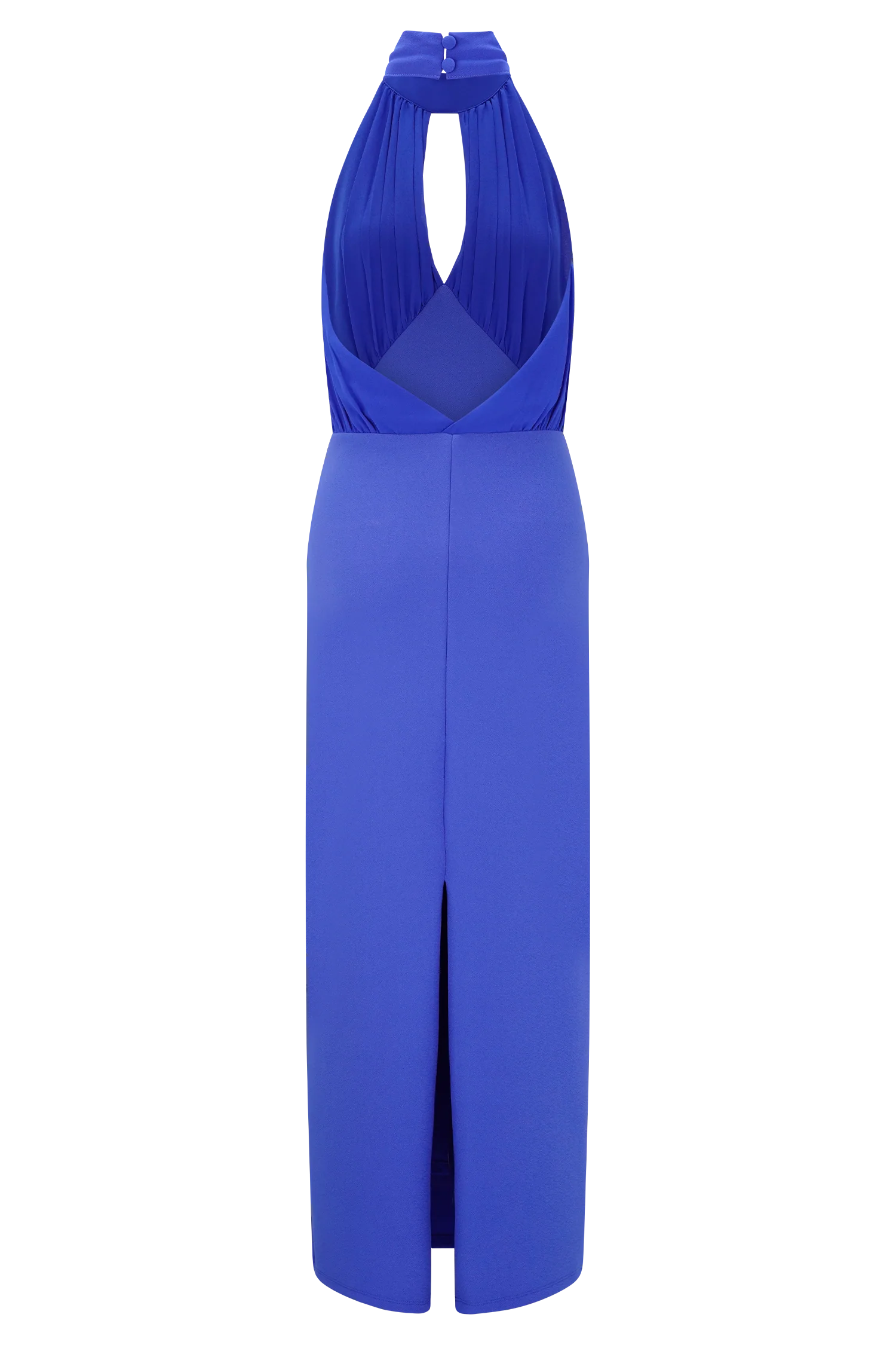 Mierah Halter Midi Dress - Cobalt Blue - Image 6
