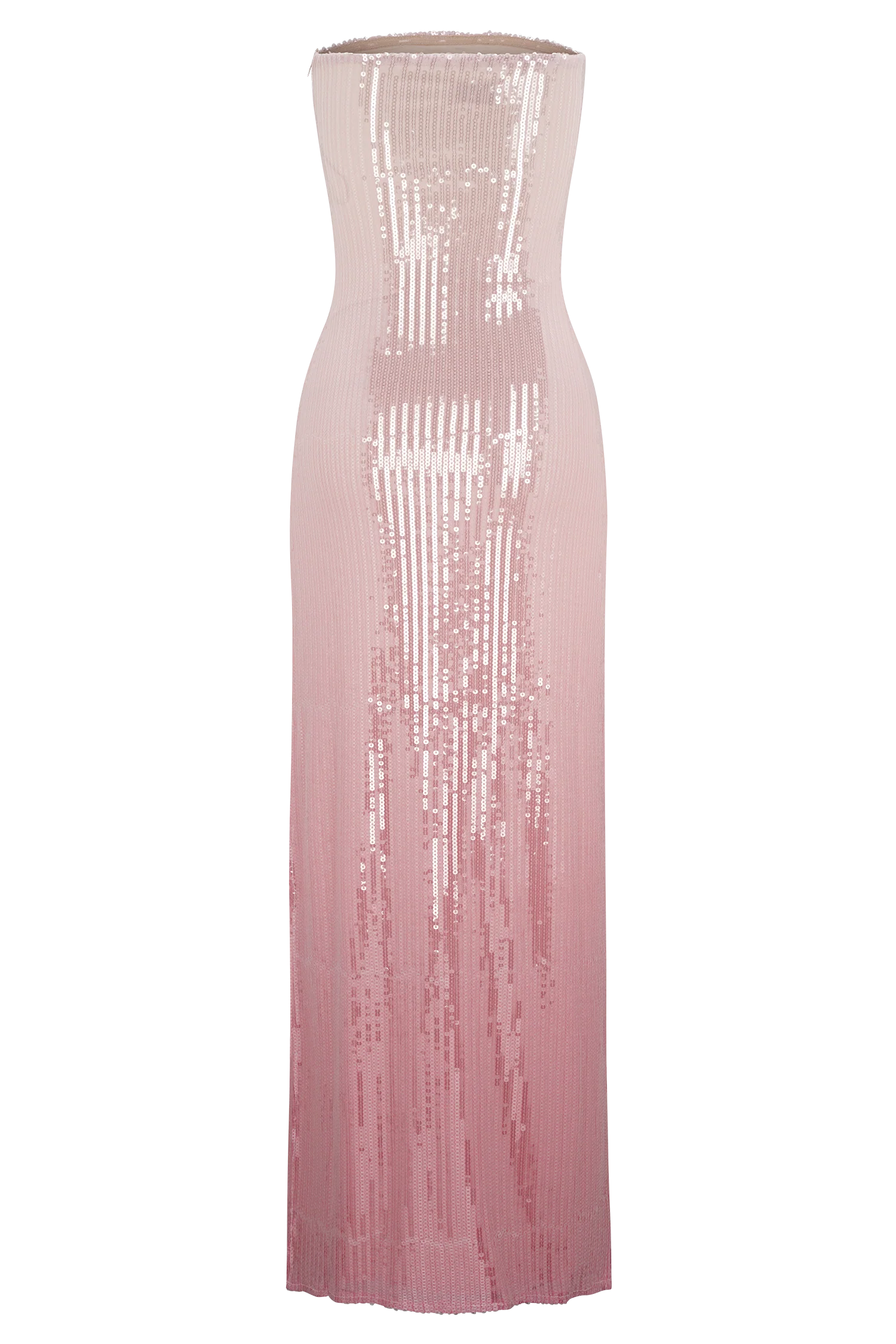 Miranda Strapless Sequin Maxi Dress - Ombre Pink - Image 8