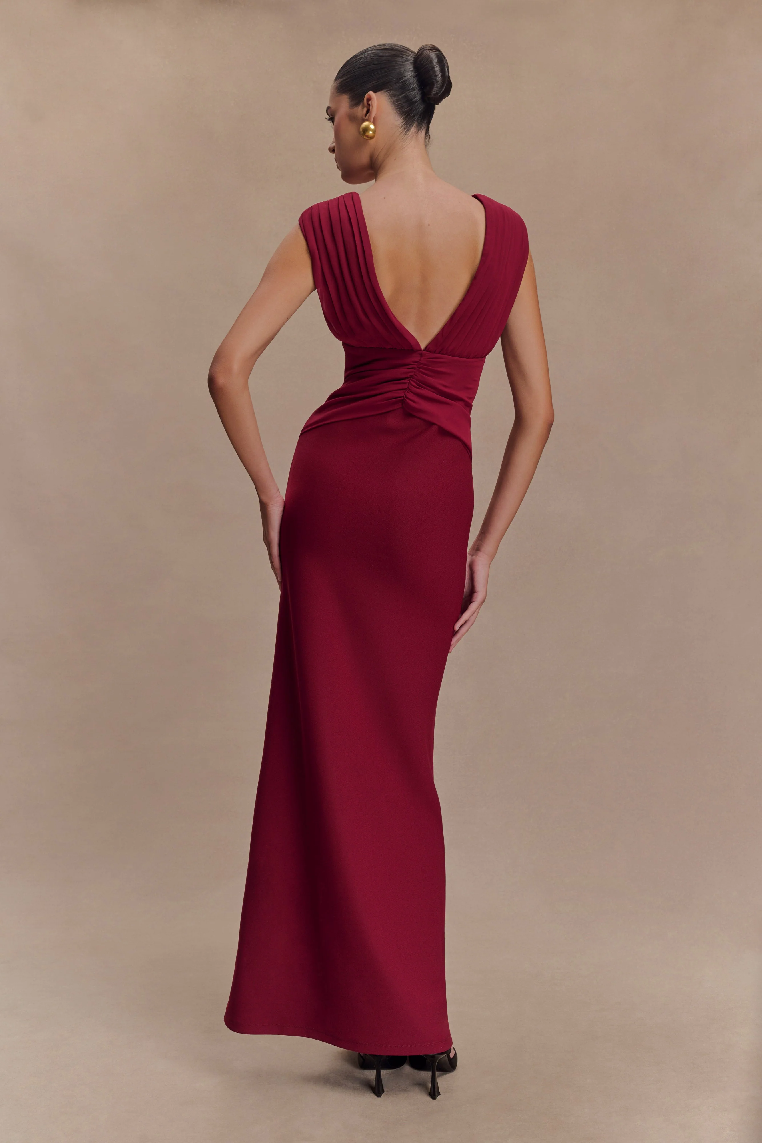 Monique Maxi Dress - Plum - Image 2