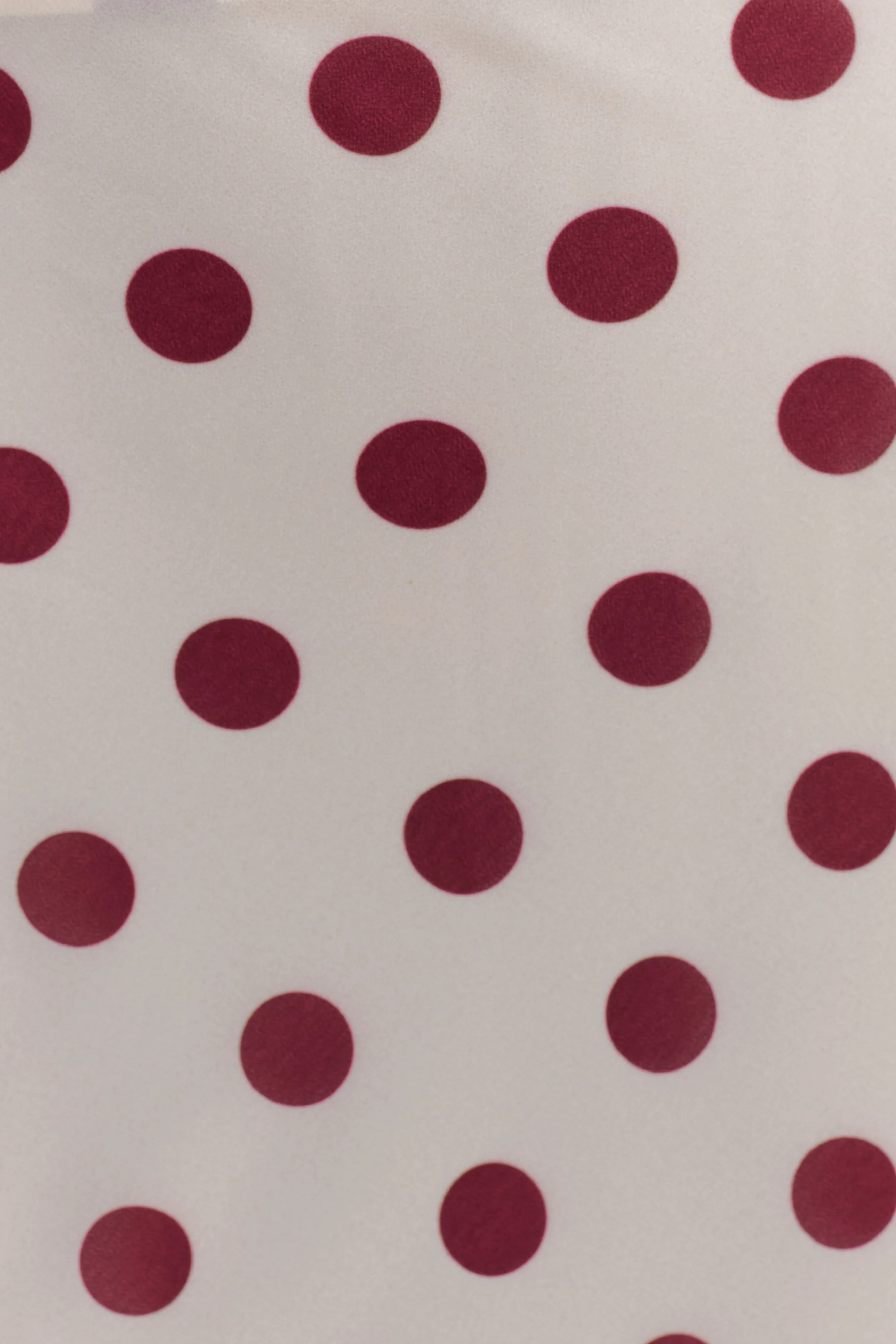 Nadine Halter Chiffon Maxi Dress - Ivory/Merlot Polka Dot - Image 9