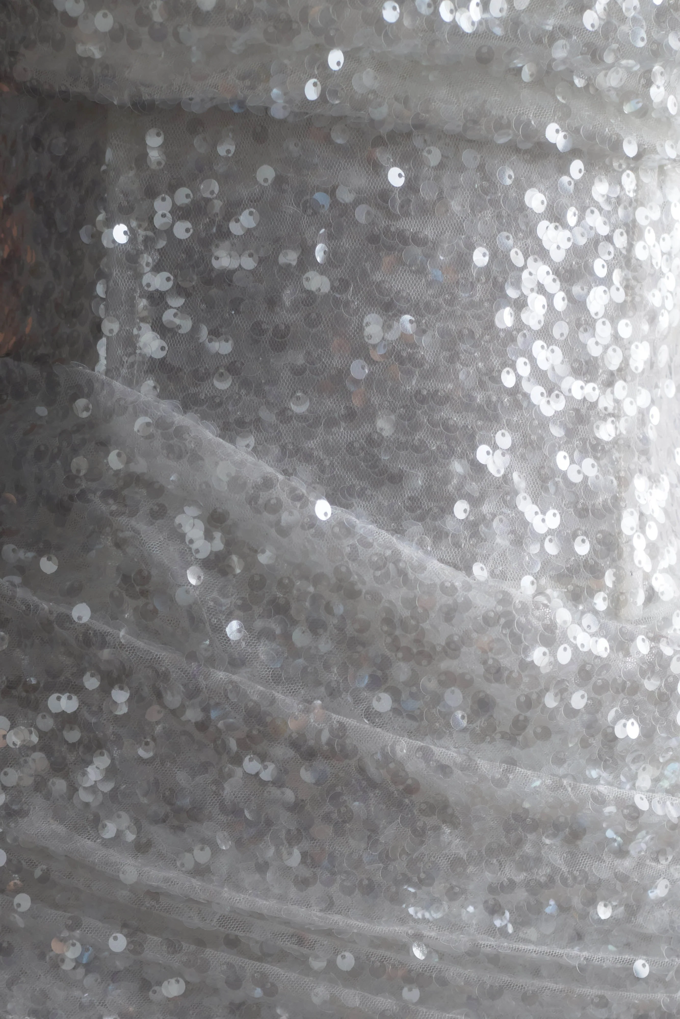 Nala Strapless Sequin Mini Dress - White - Image 3