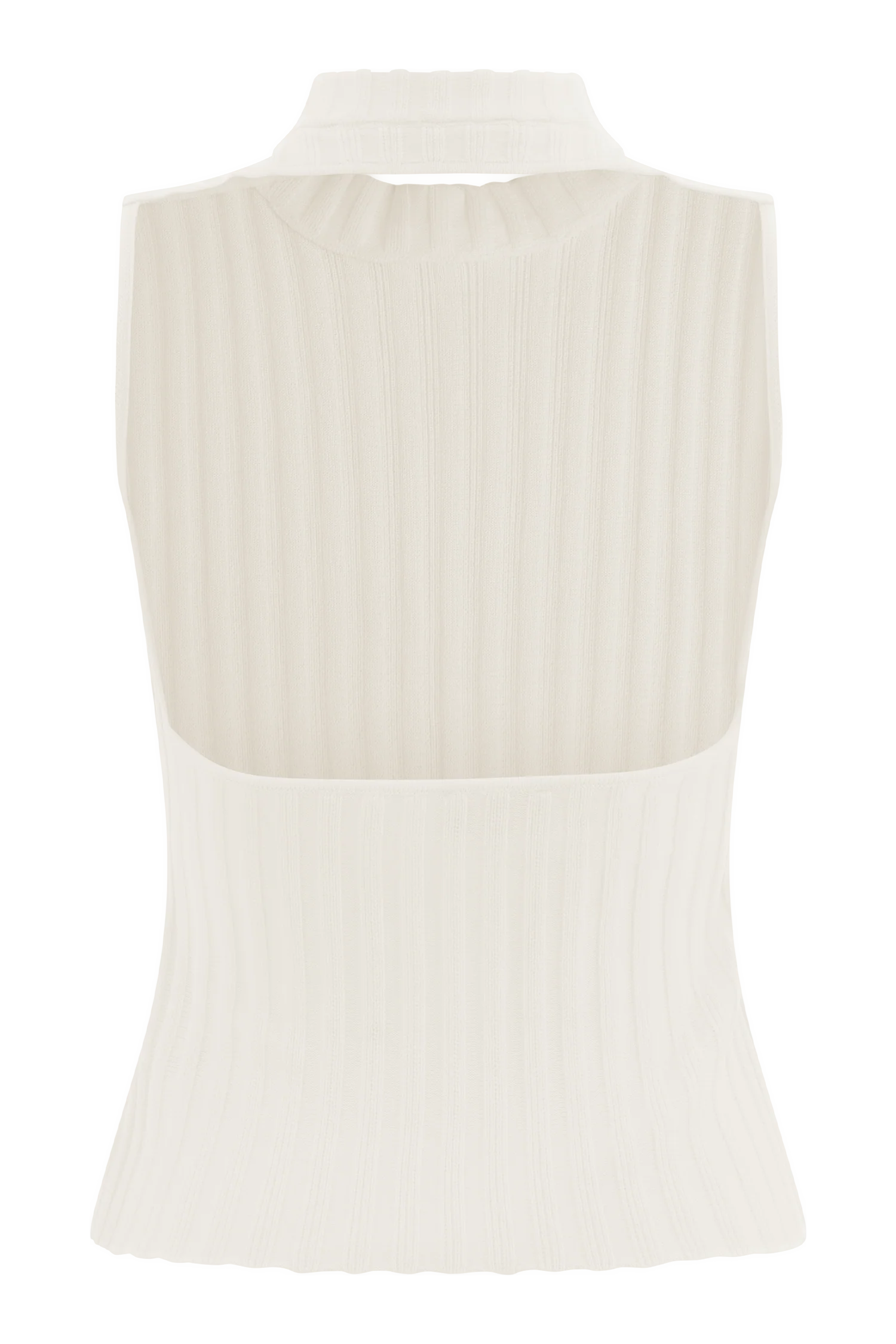 Oona Turtle Neck Knit Top - Ivory - Image 6