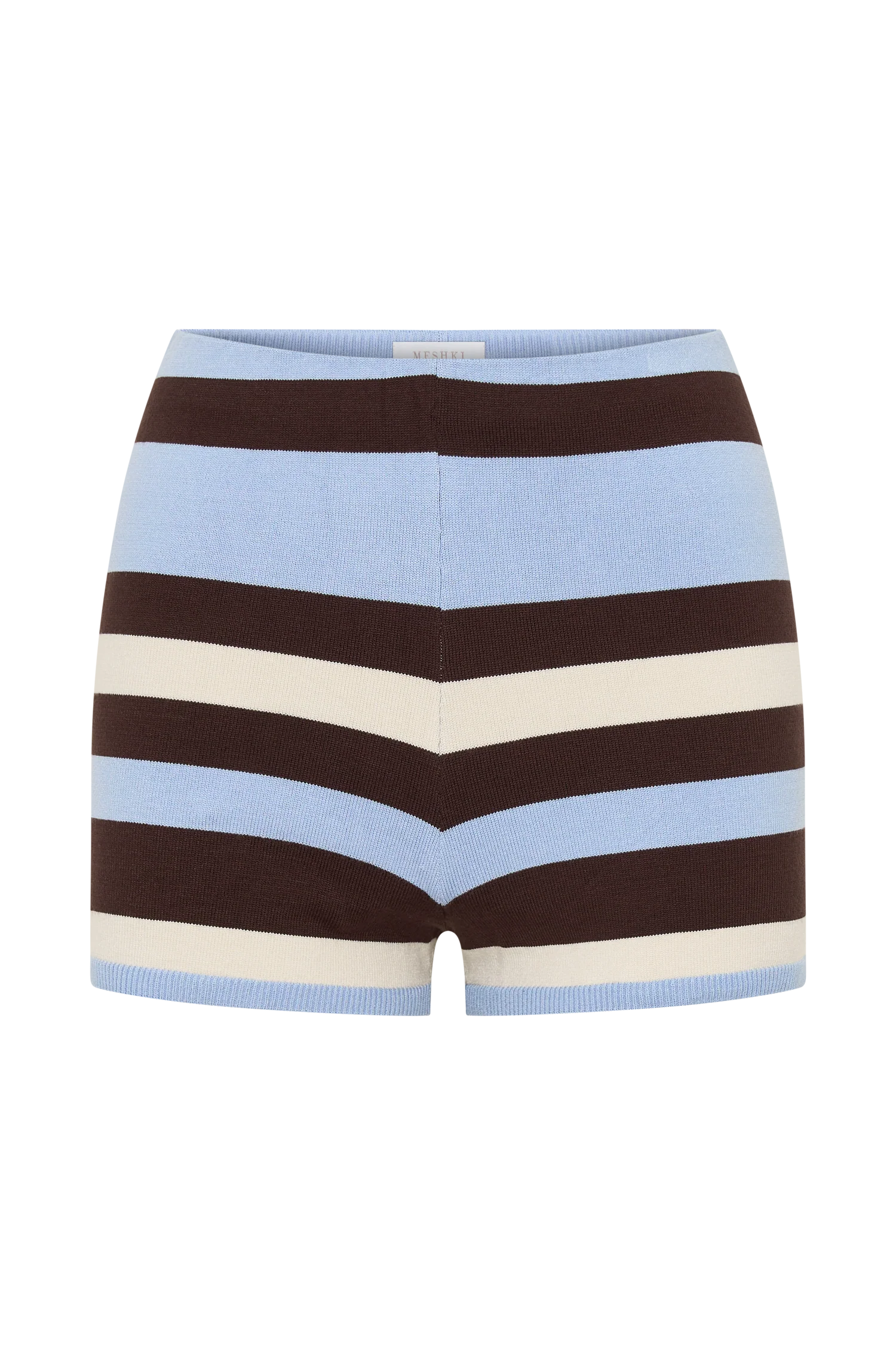 Philly Stripe Knit Short - Chocolate/Blue - Image 11