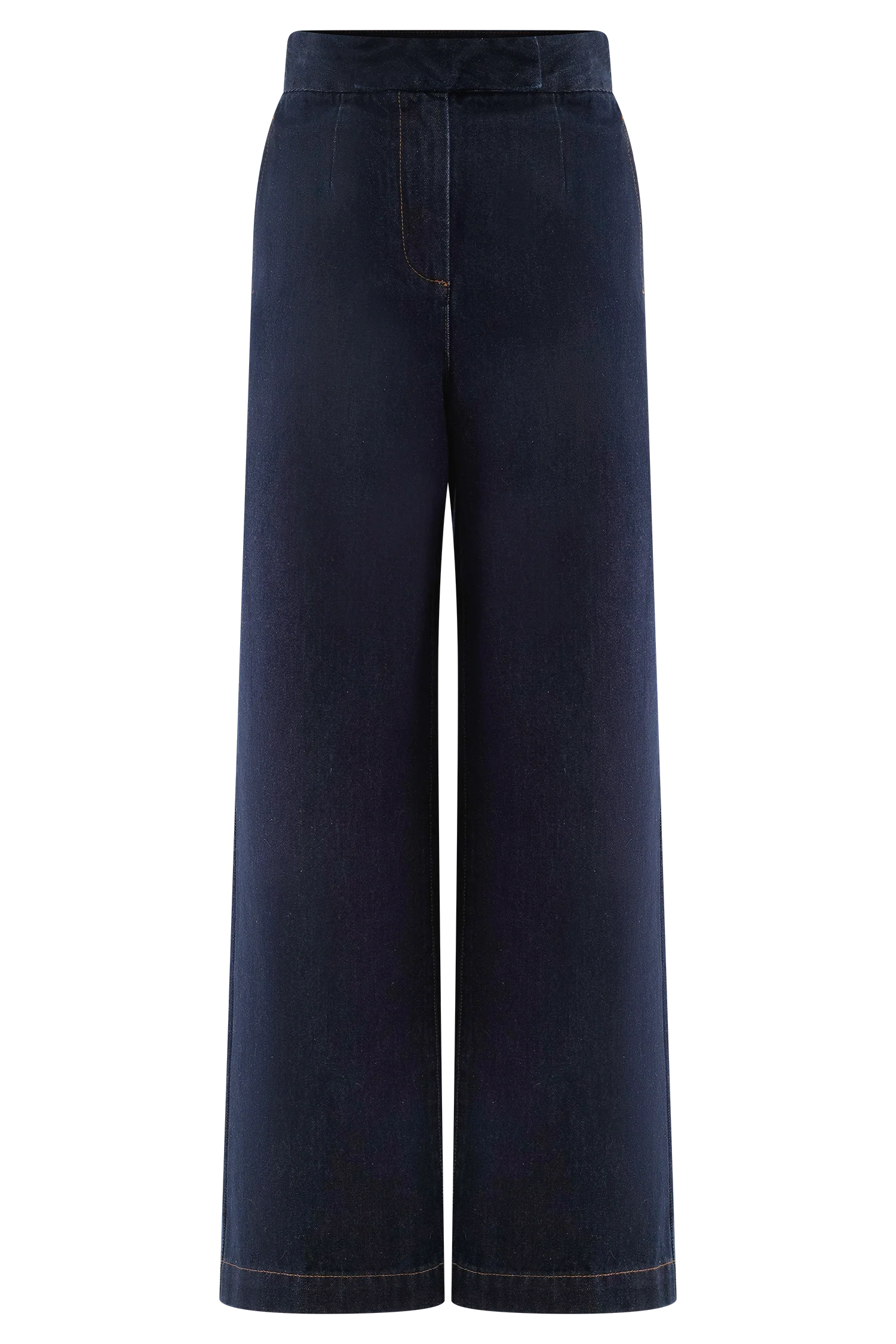 Rayne Wide Leg Denim Jeans - Indigo Blue - Image 5