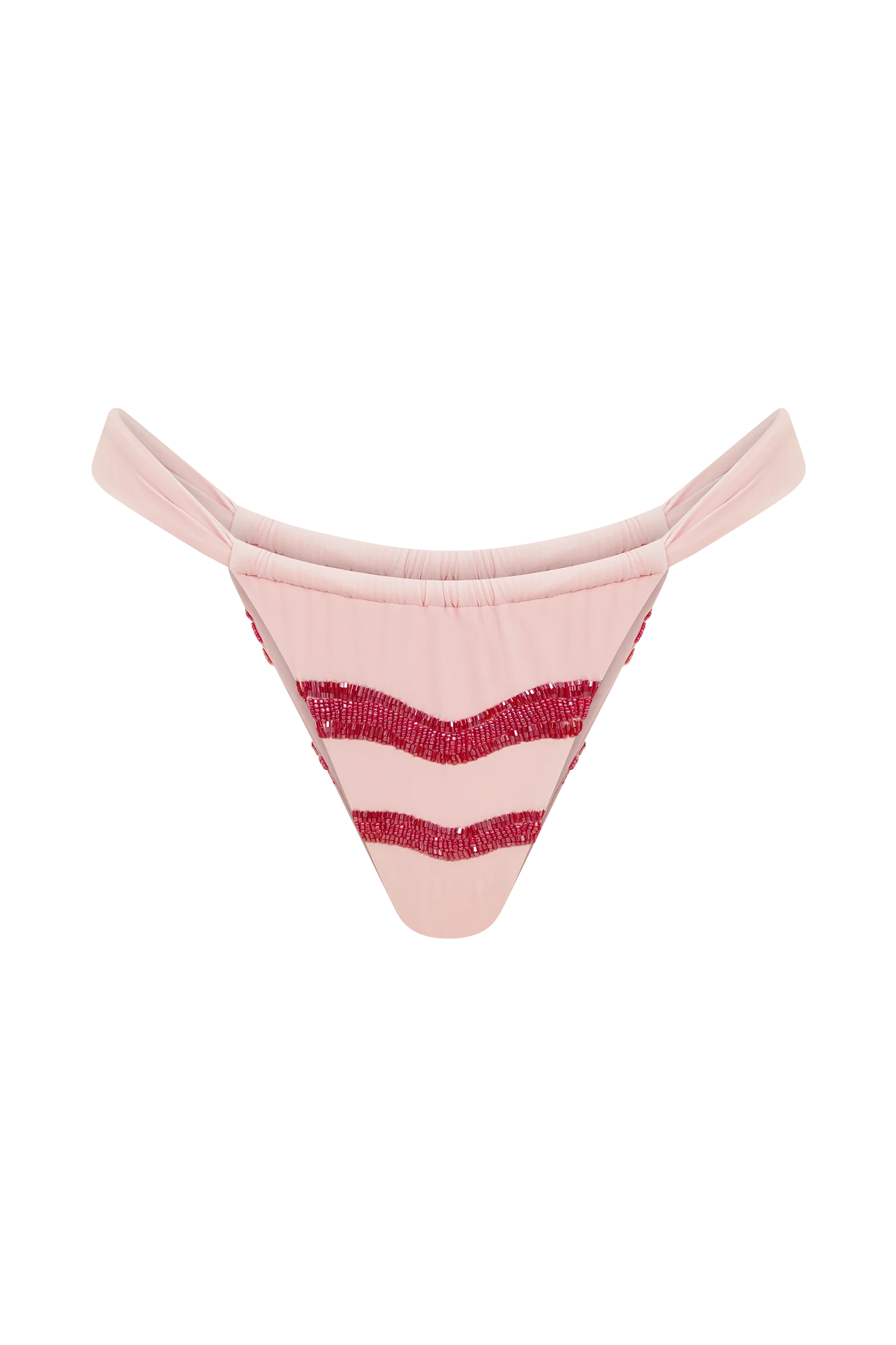 Robyn Beaded Bikini Bottom - Pink - Image 9