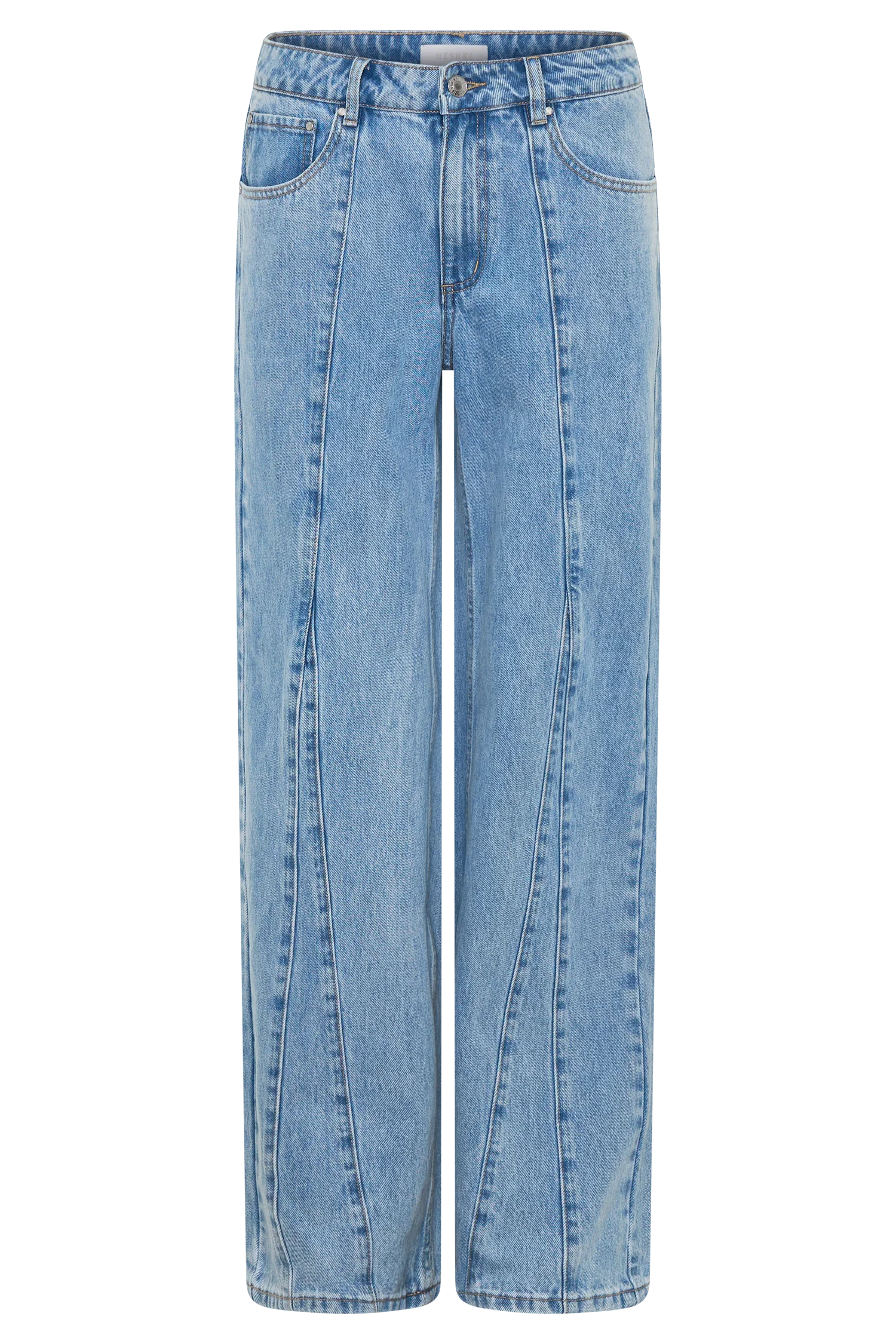 Roy Mid Rise Wide Leg Denim Jeans - Classic Blue - Image 10