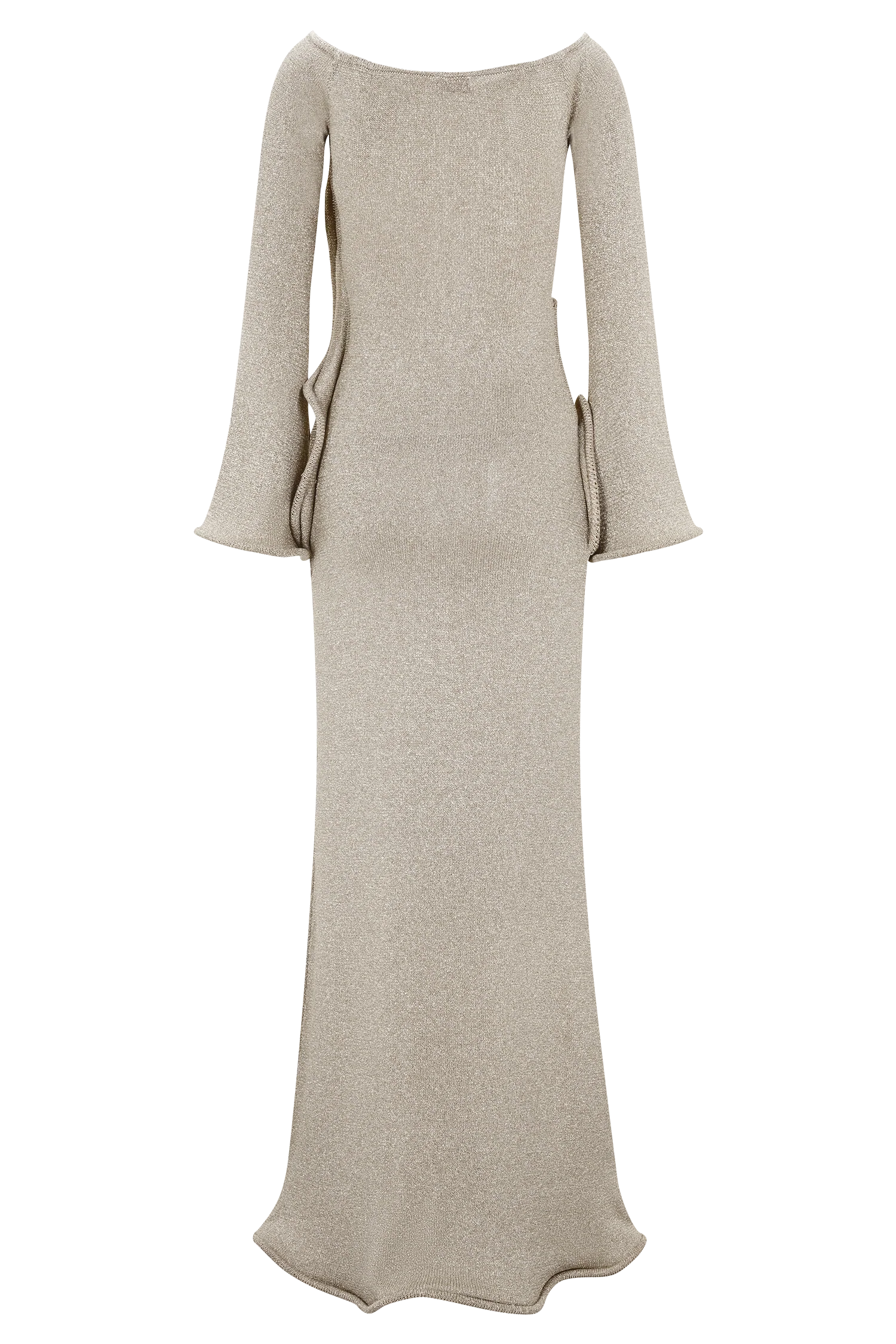 Sandrine Lurex Knit Maxi Dress - Gold - Image 10