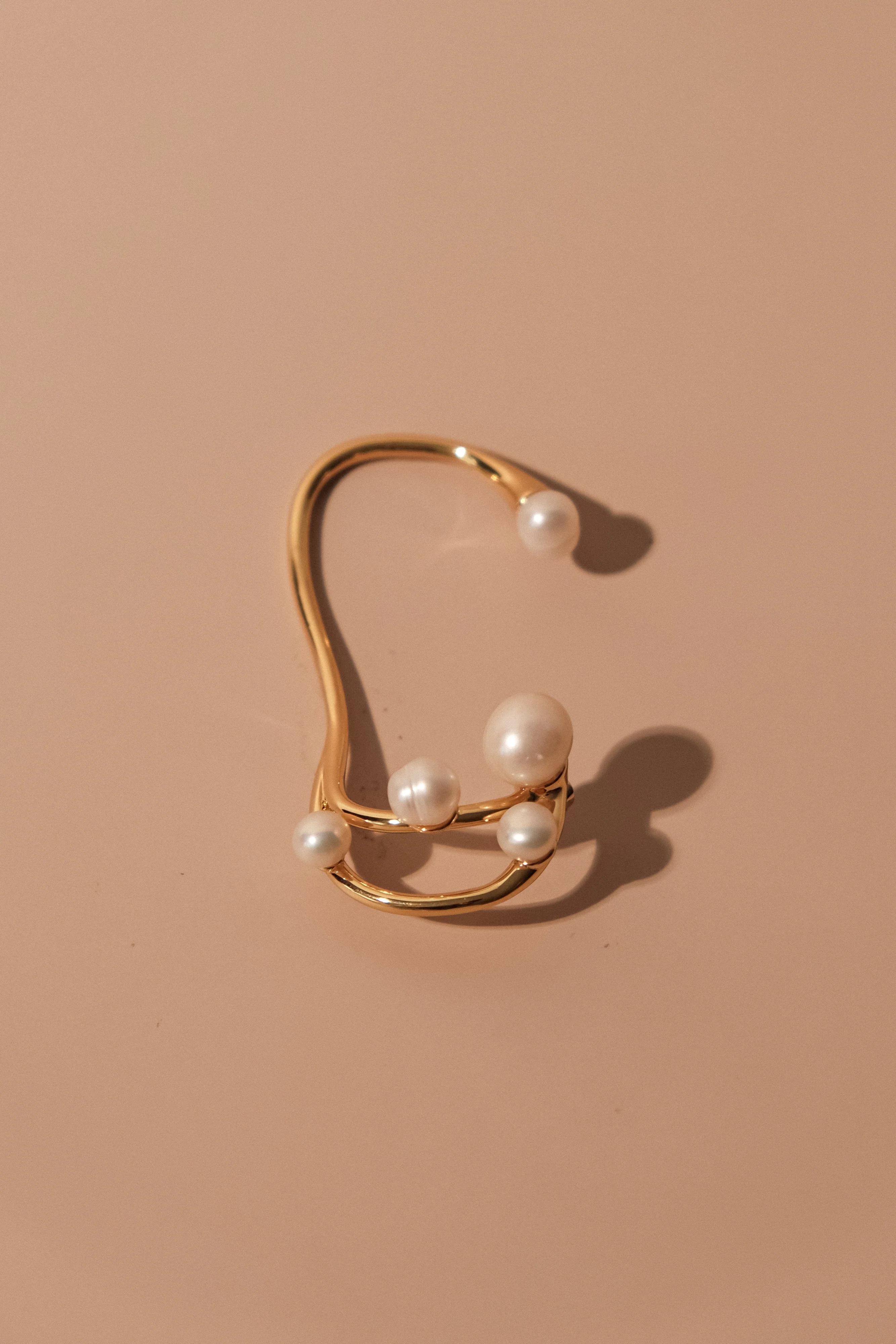 Saskia Freshwater Pearl Ear Cuff - Pearl - Image 4