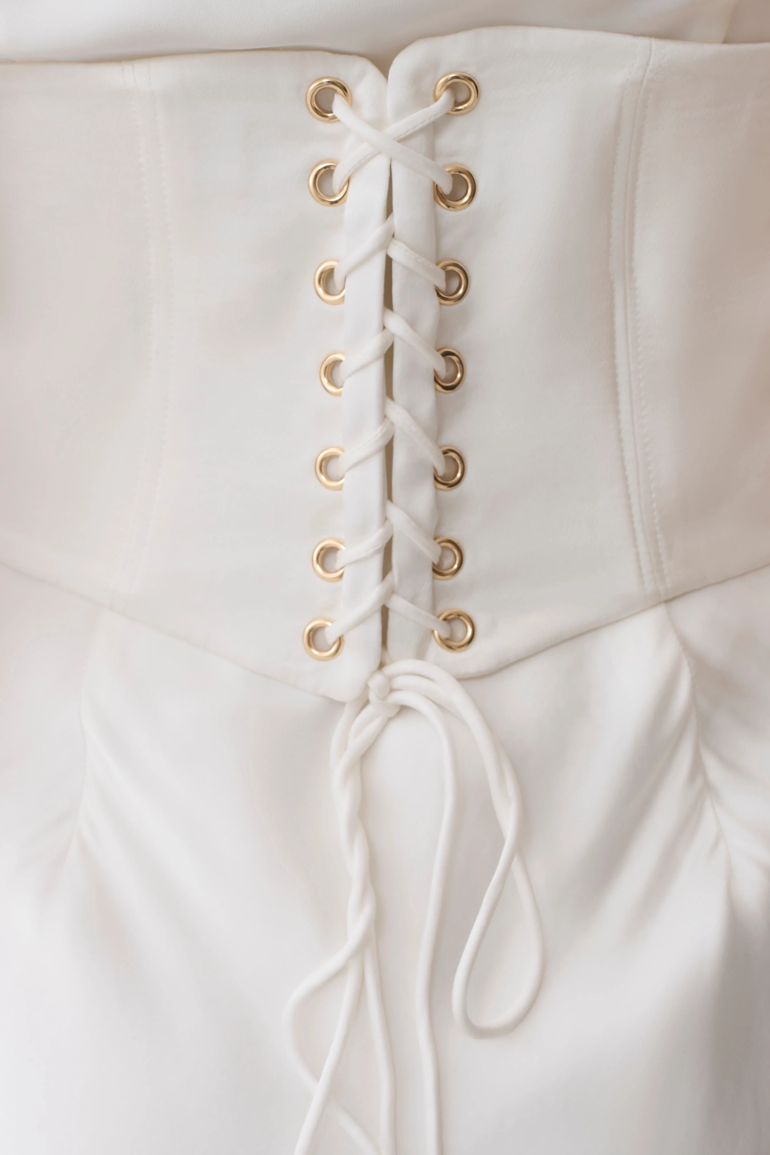 Seraphine Corset Satin Maxi Dress - Ivory - Image 7