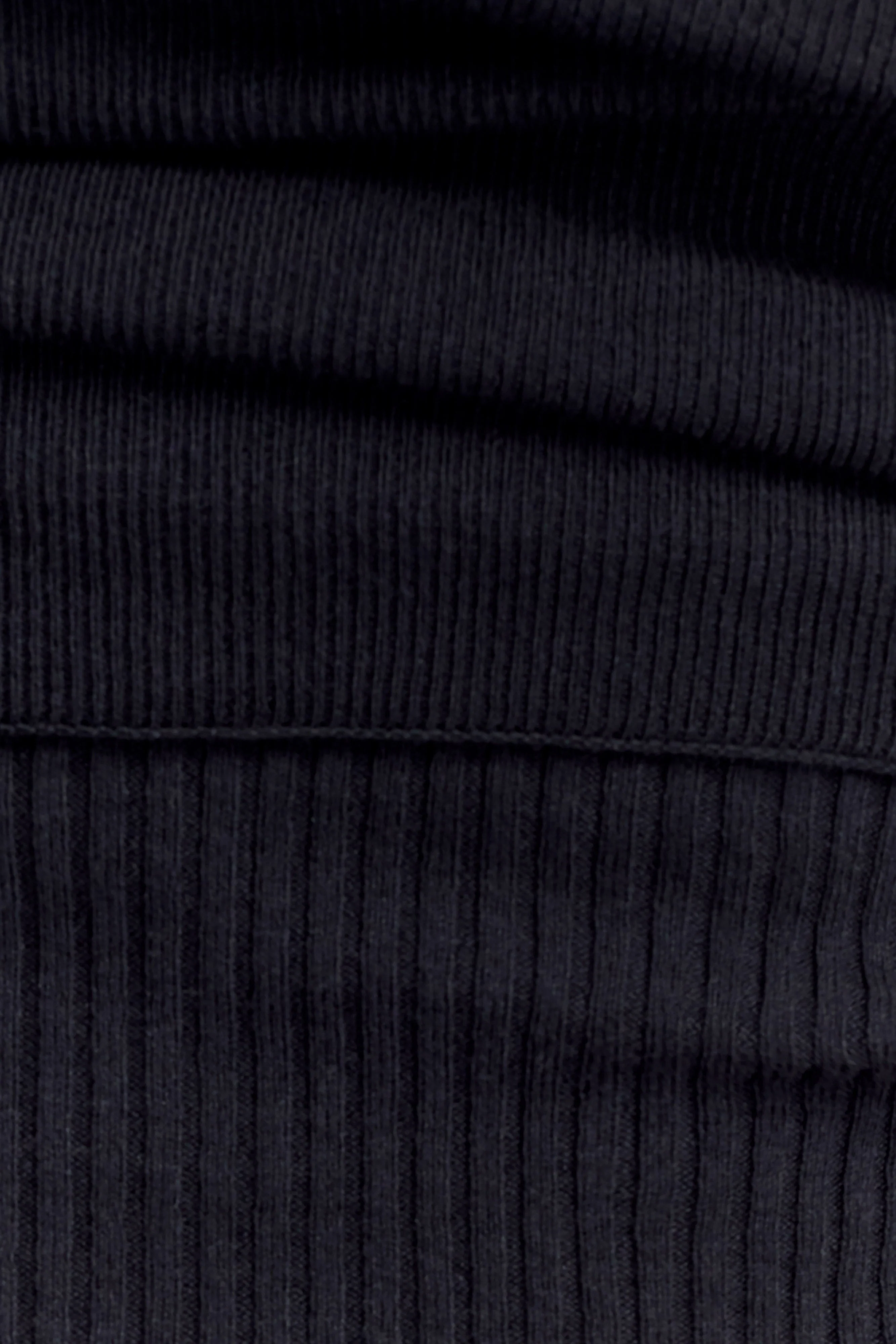 Sierra Asymmetrical Cashmere Blend Knit Top - Black - Image 6