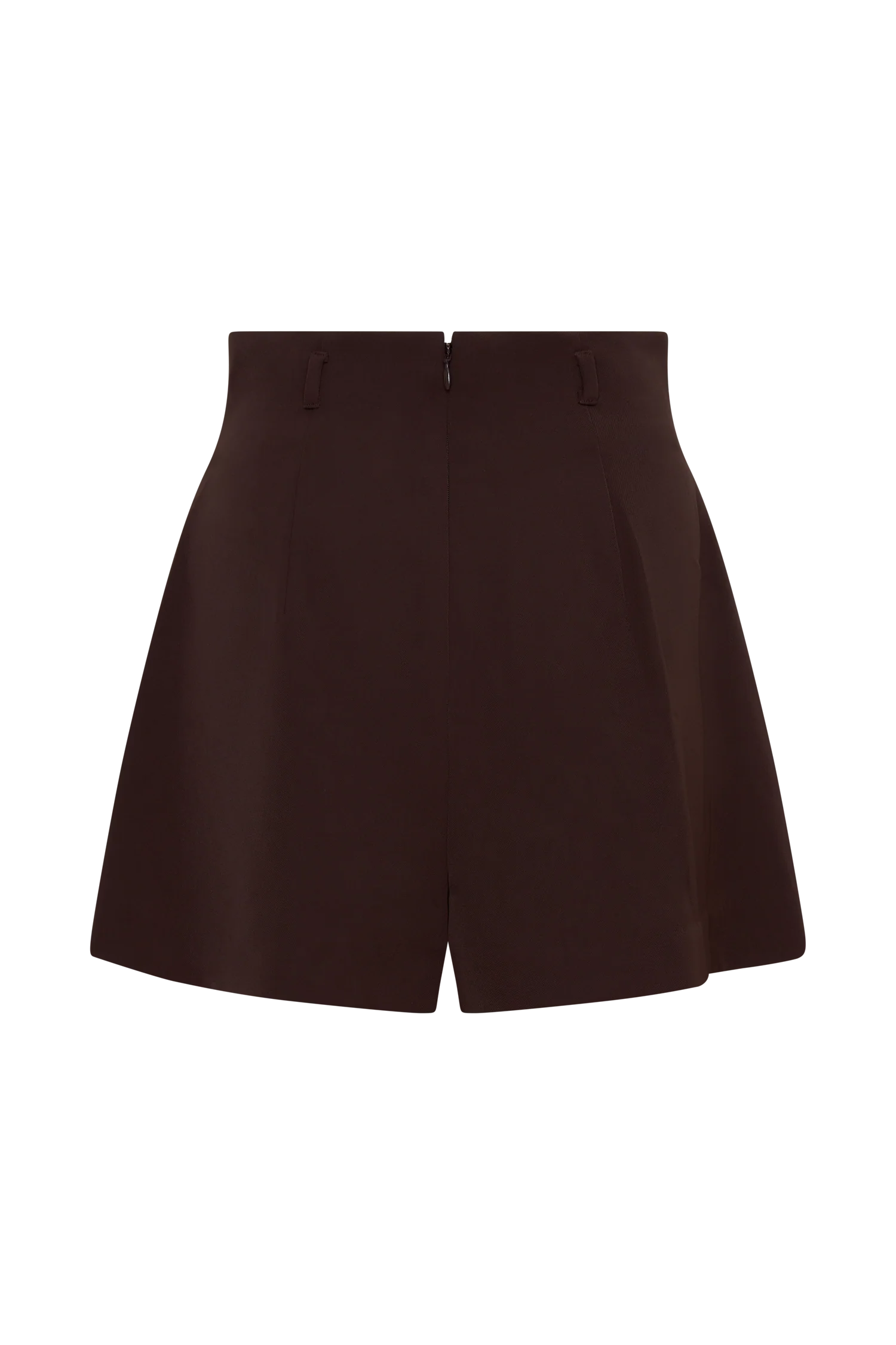 Simone Pleated Suiting Short - Dark Chocolate - Image 5