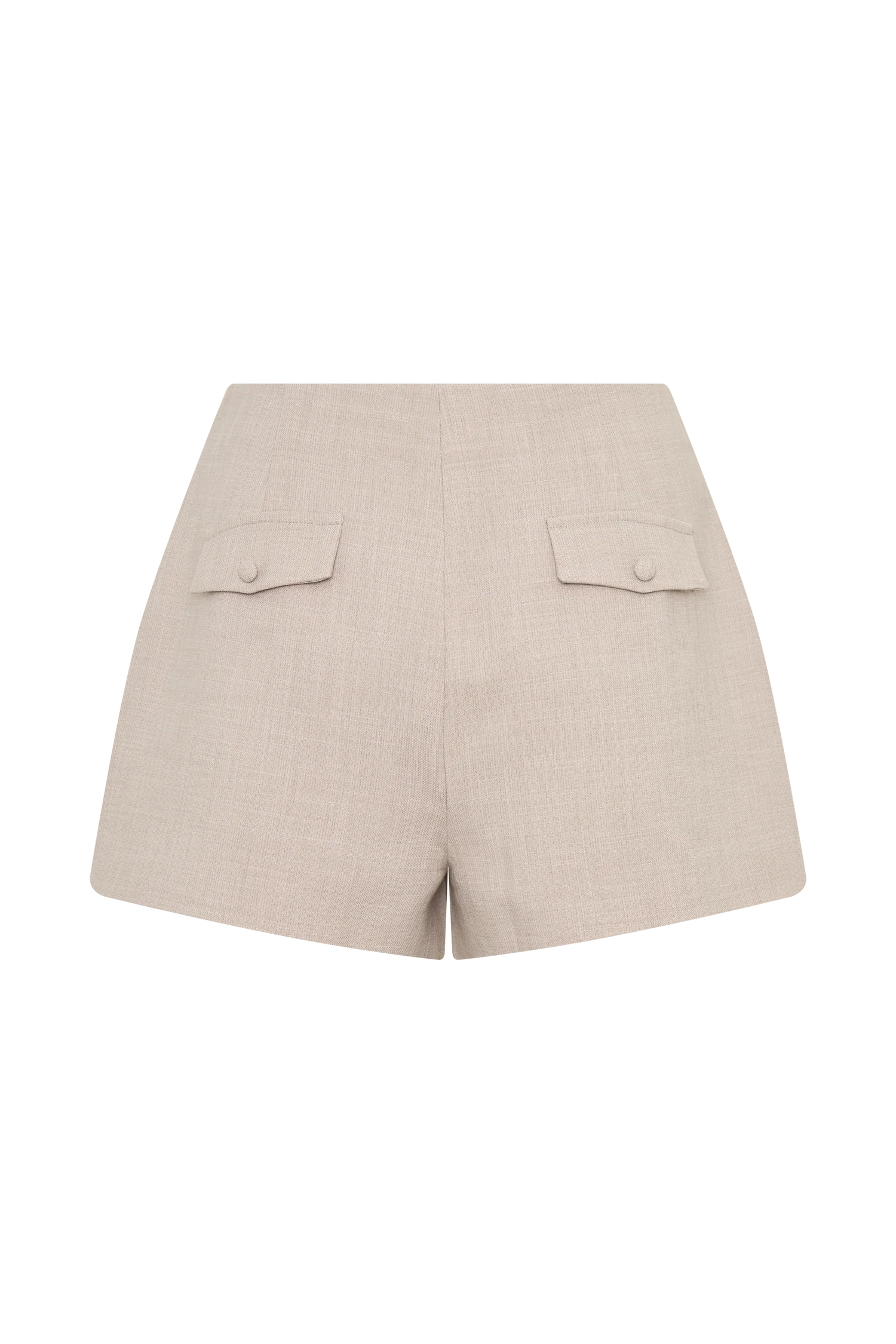 Solenne Suiting Shorts - Natural Marle - Image 8