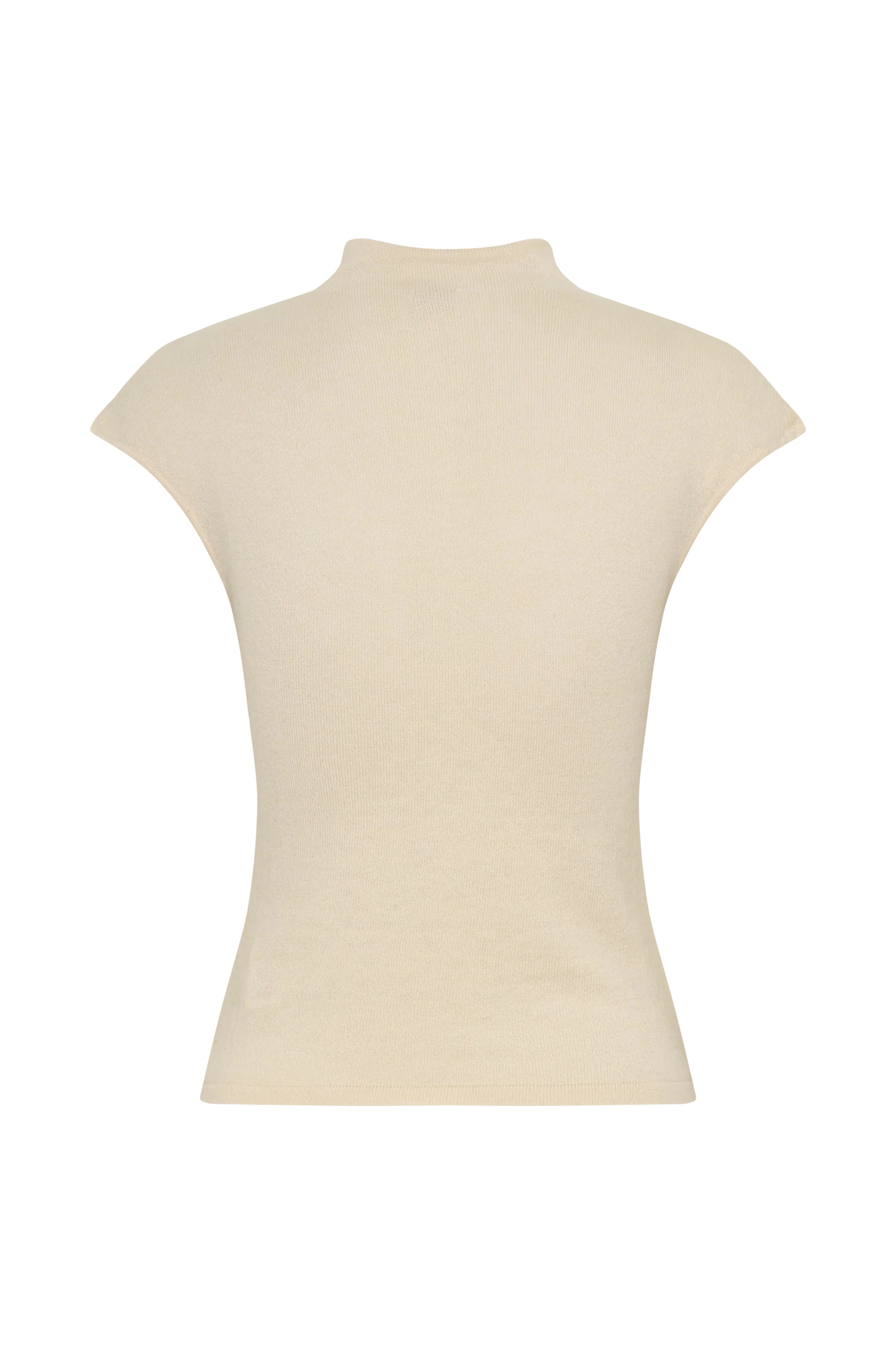 Sonny Short Sleeve Knit Top - Cream - Image 9