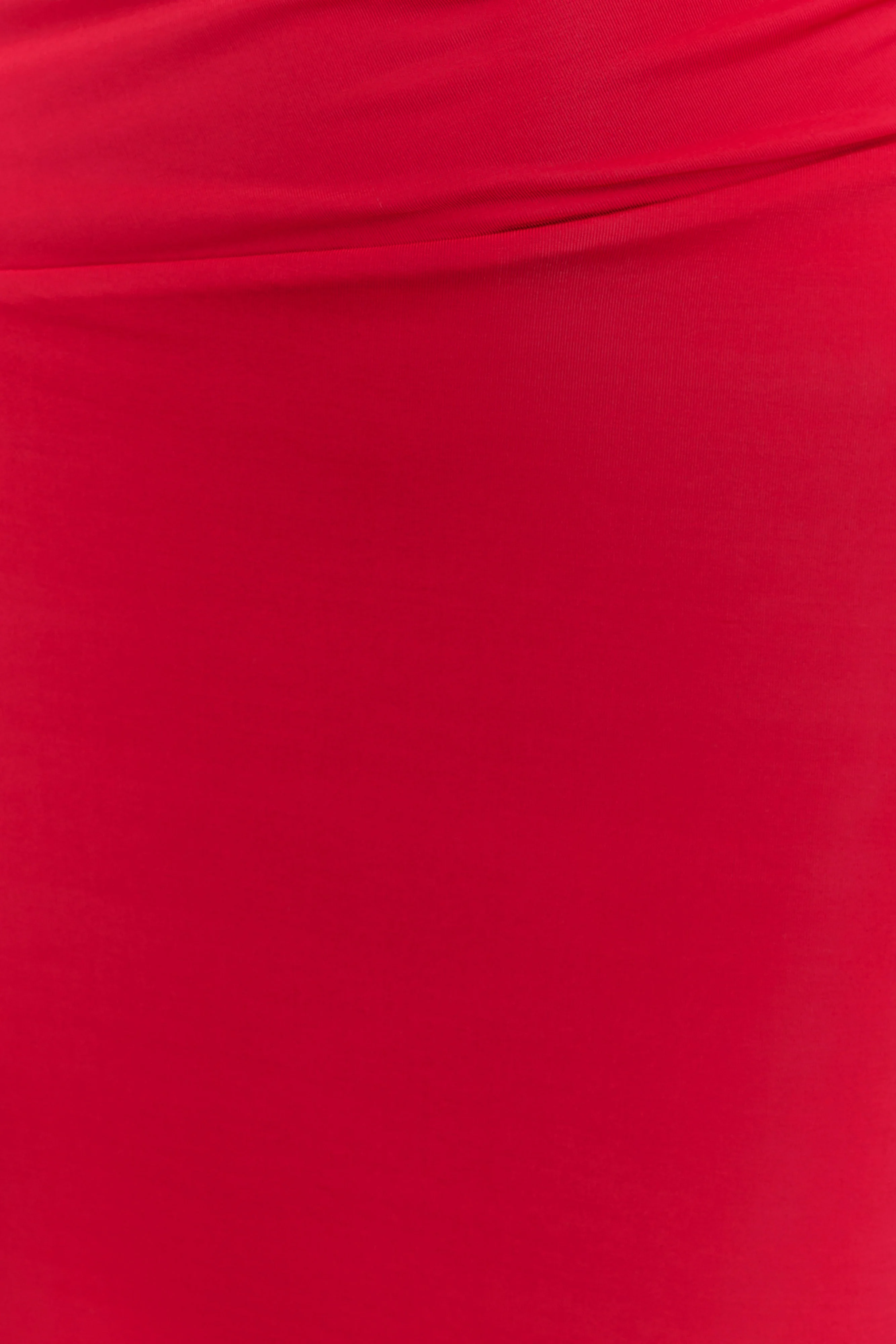 Therese Off Shoulder Ruched Maxi Dress - Red - Image 6