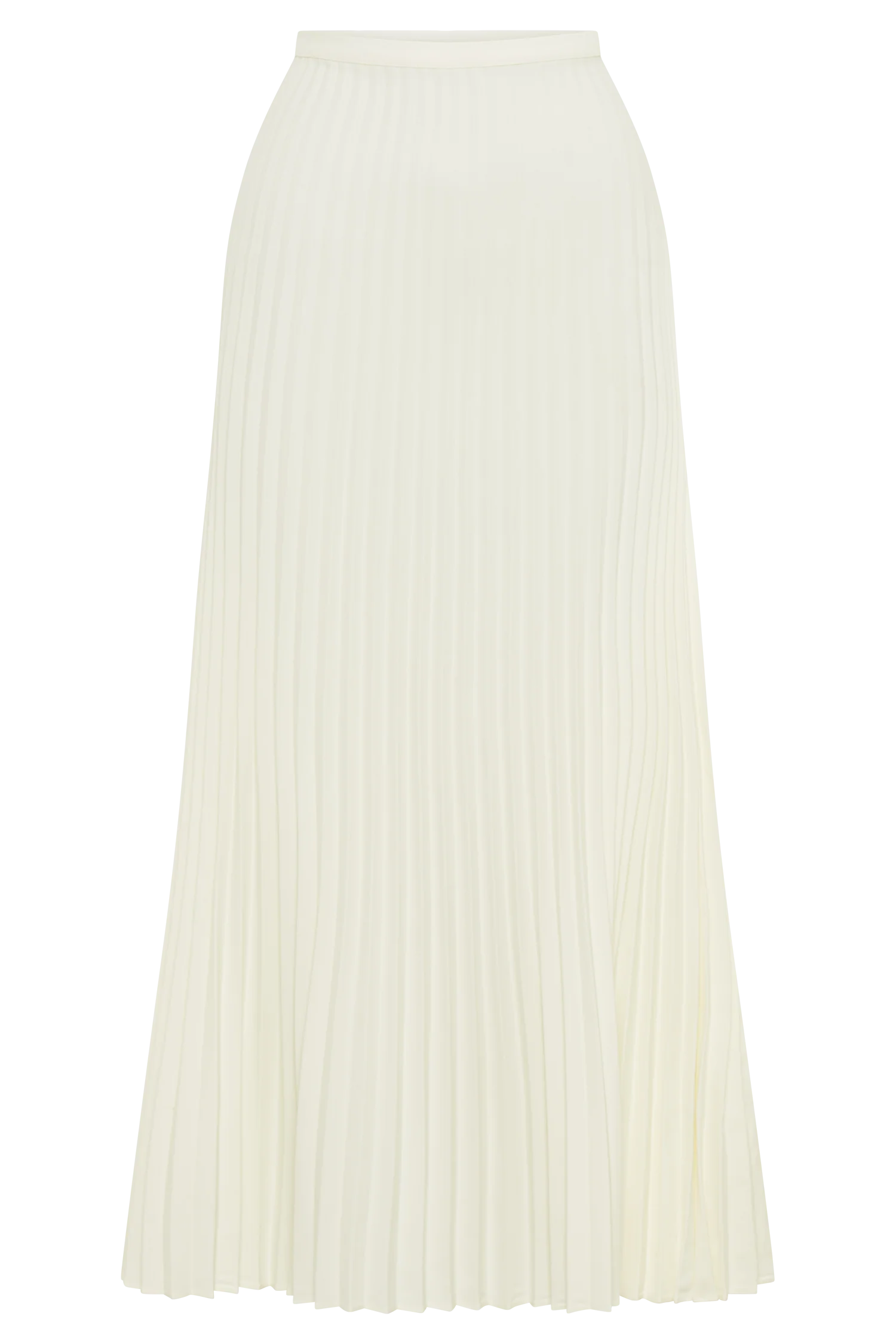 Twyla Pleated Suiting Maxi Skirt - Ivory - Image 8