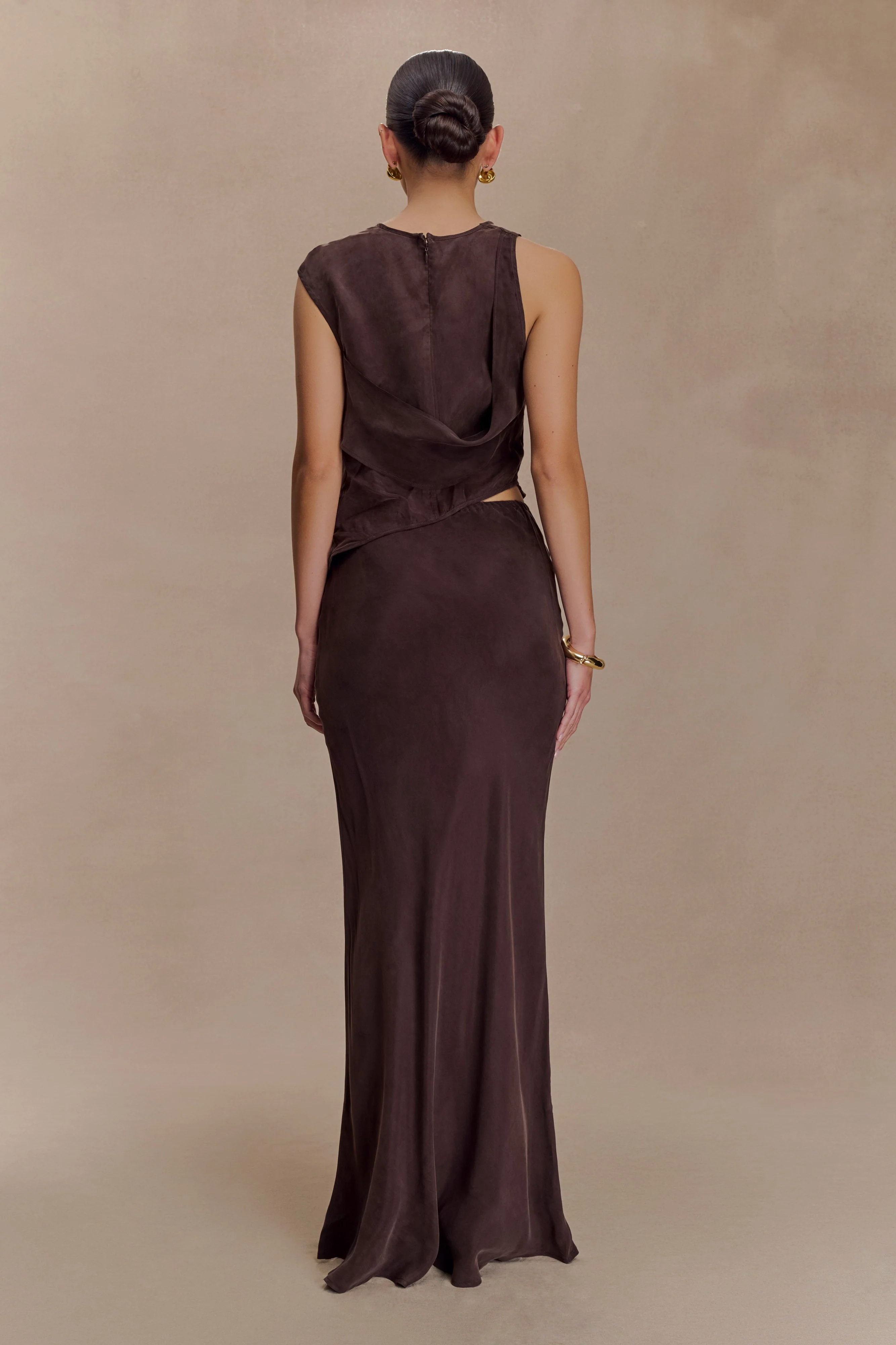Violeta Asymmetric Top - Dark Chocolate - Image 4
