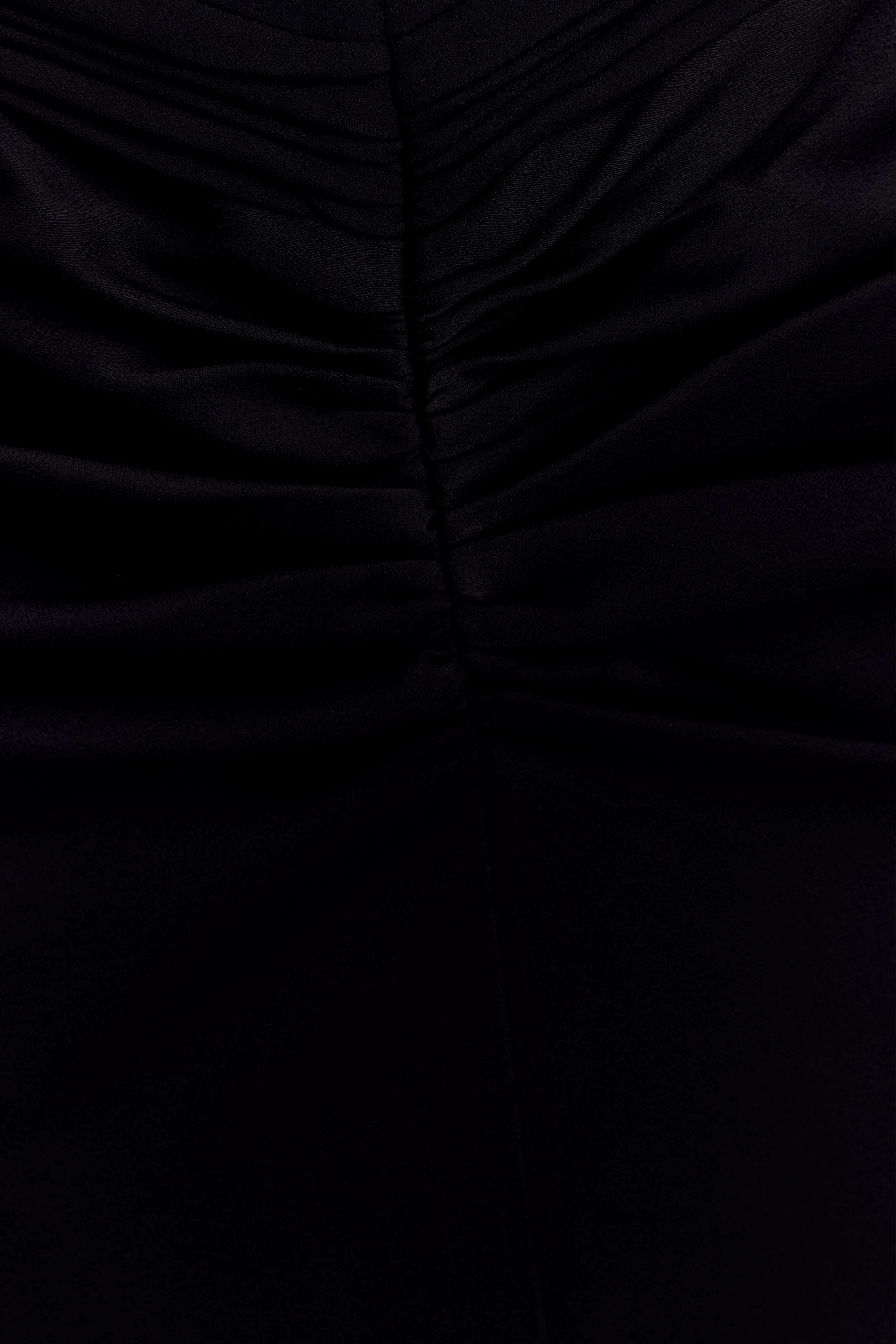 Vivianne Low Neck Maxi Dress - Black - Image 4